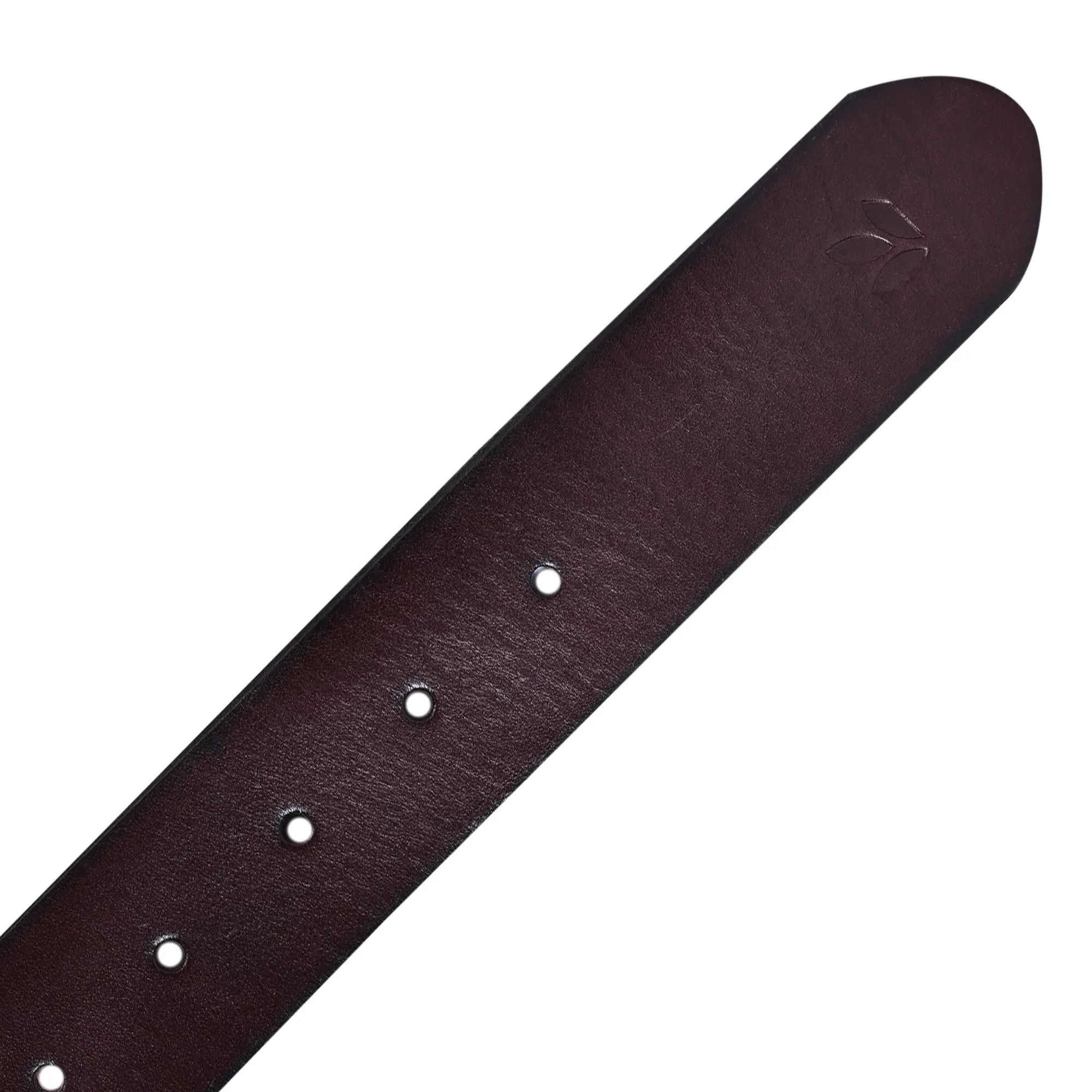 Brown leather belt - Thumbnail 3