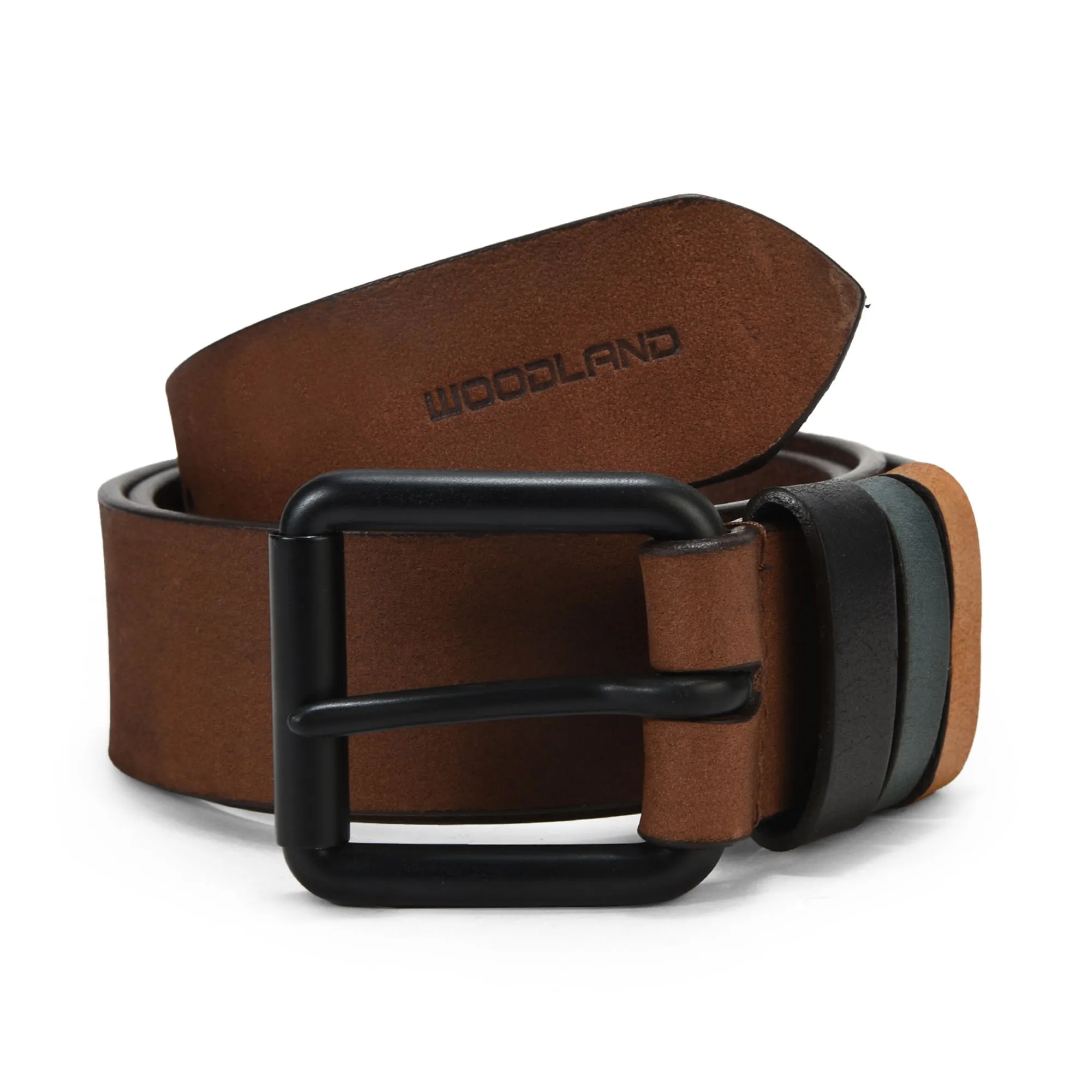 Brown leather belt - Image 1