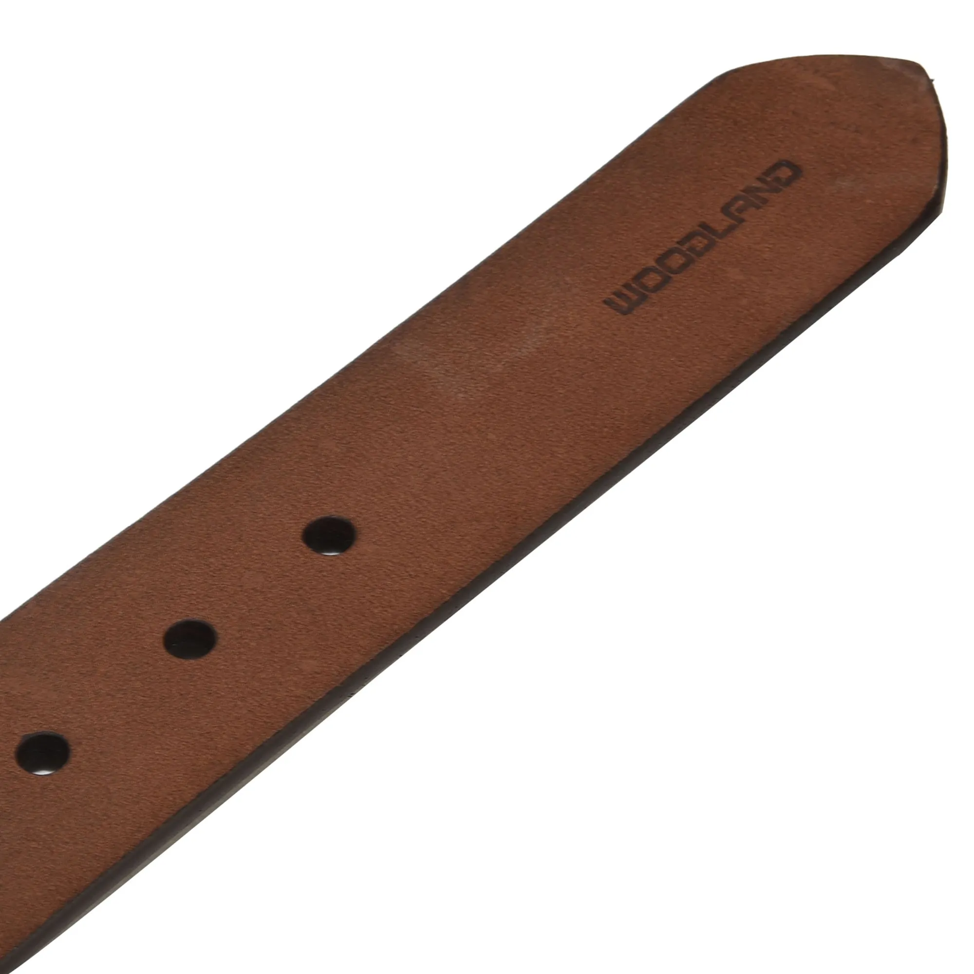 Brown leather belt - Thumbnail 3