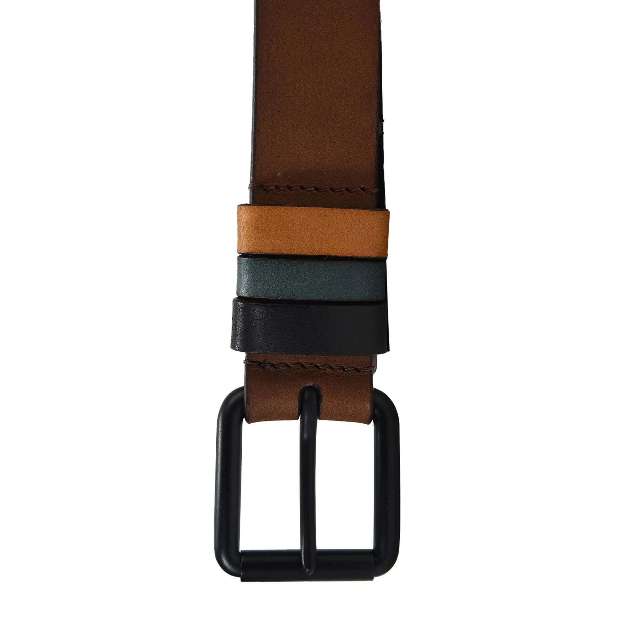 Brown leather belt - Thumbnail 4