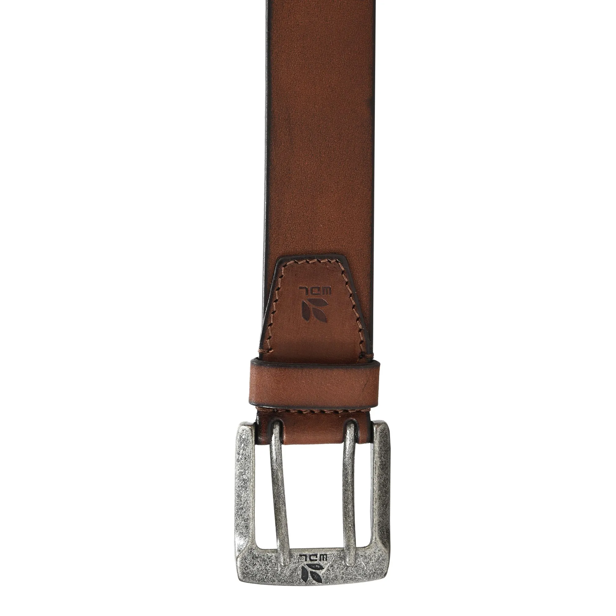 Brown leather belt - Thumbnail 4