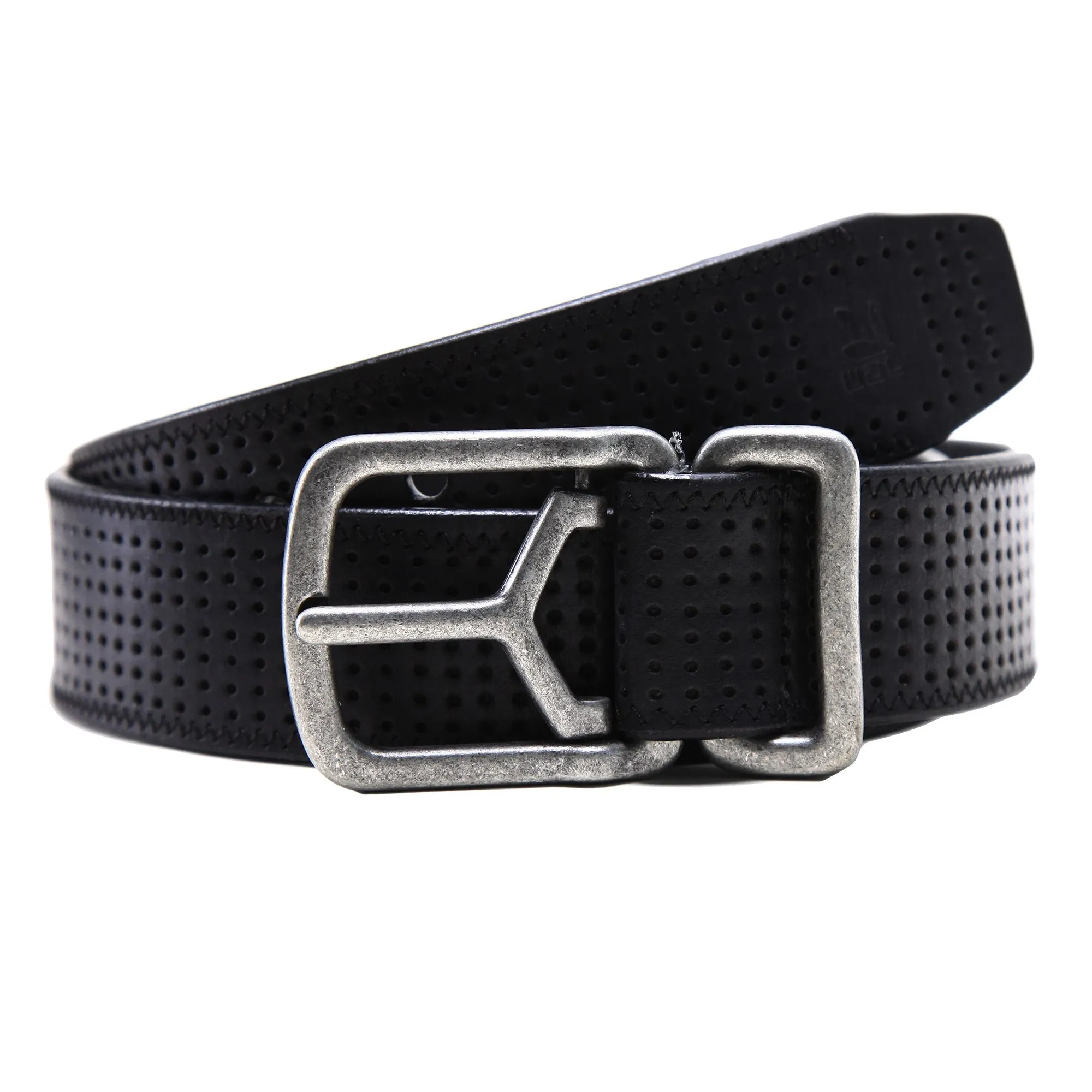 Black Leather Belt for Men - Image 1