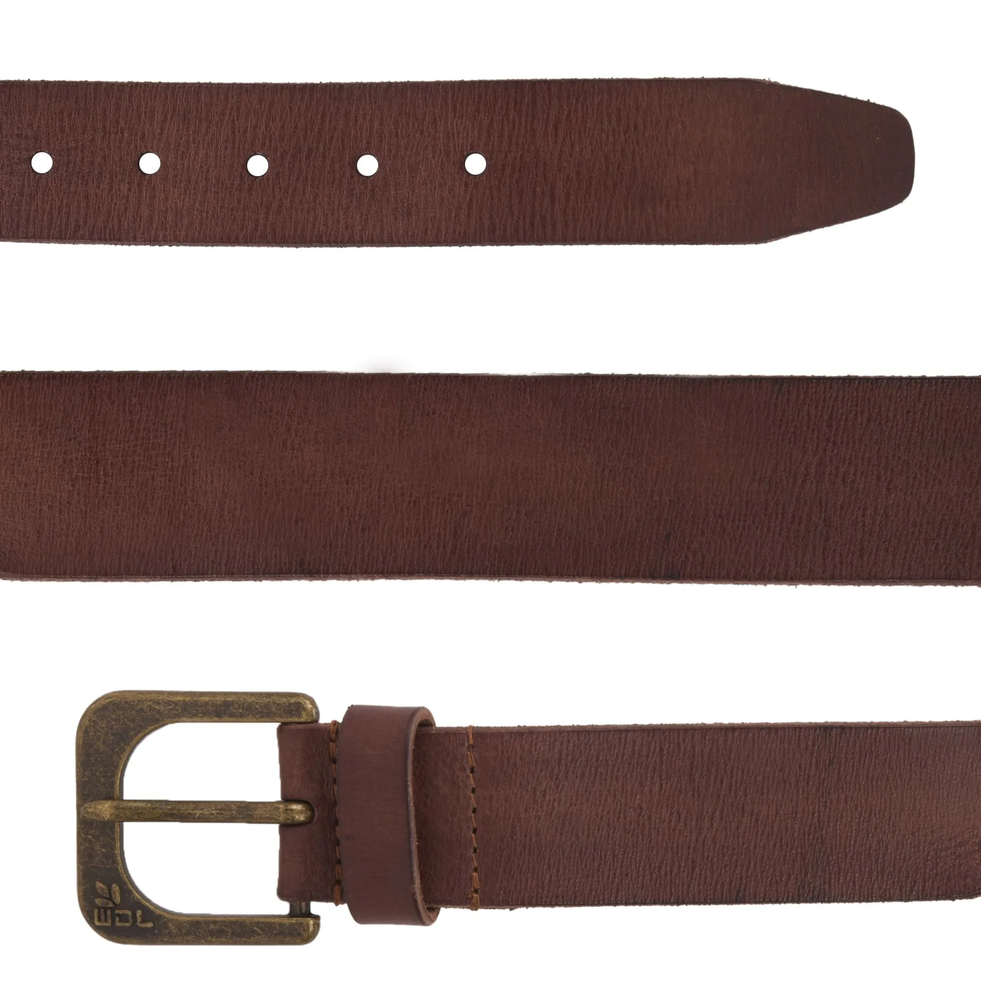 Tan Men's leather belt - Thumbnail 2