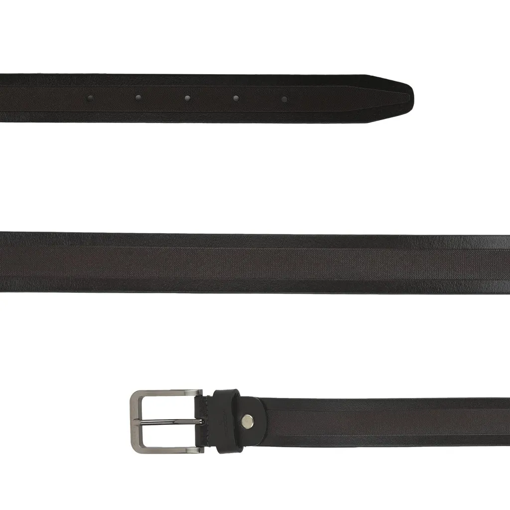 Brown Leather Belt for Men - Thumbnail 2