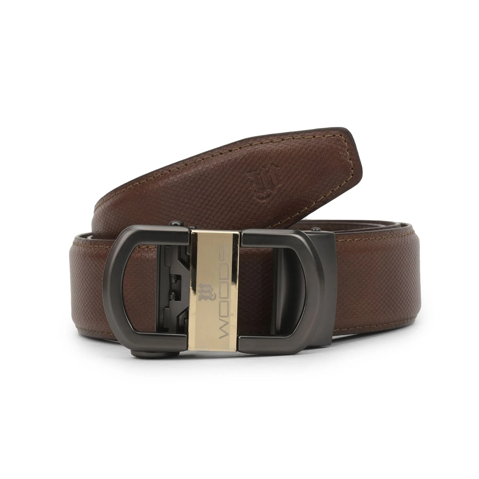 Brown Leather Belt for Men - Image 1