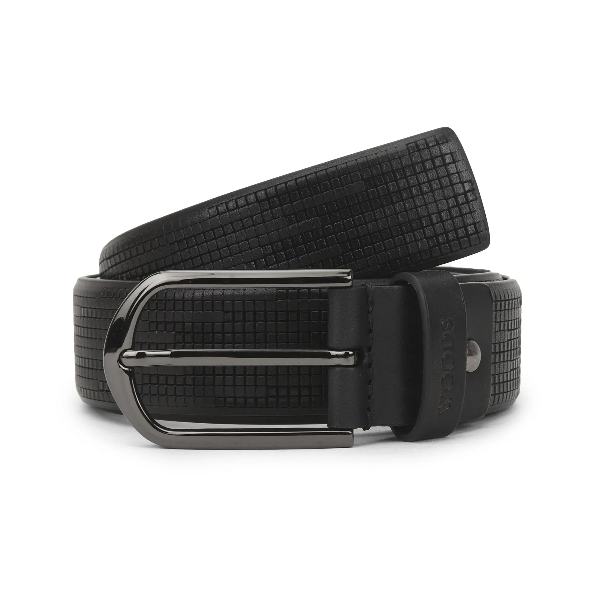 Black Leather Belt for Men - Image 1