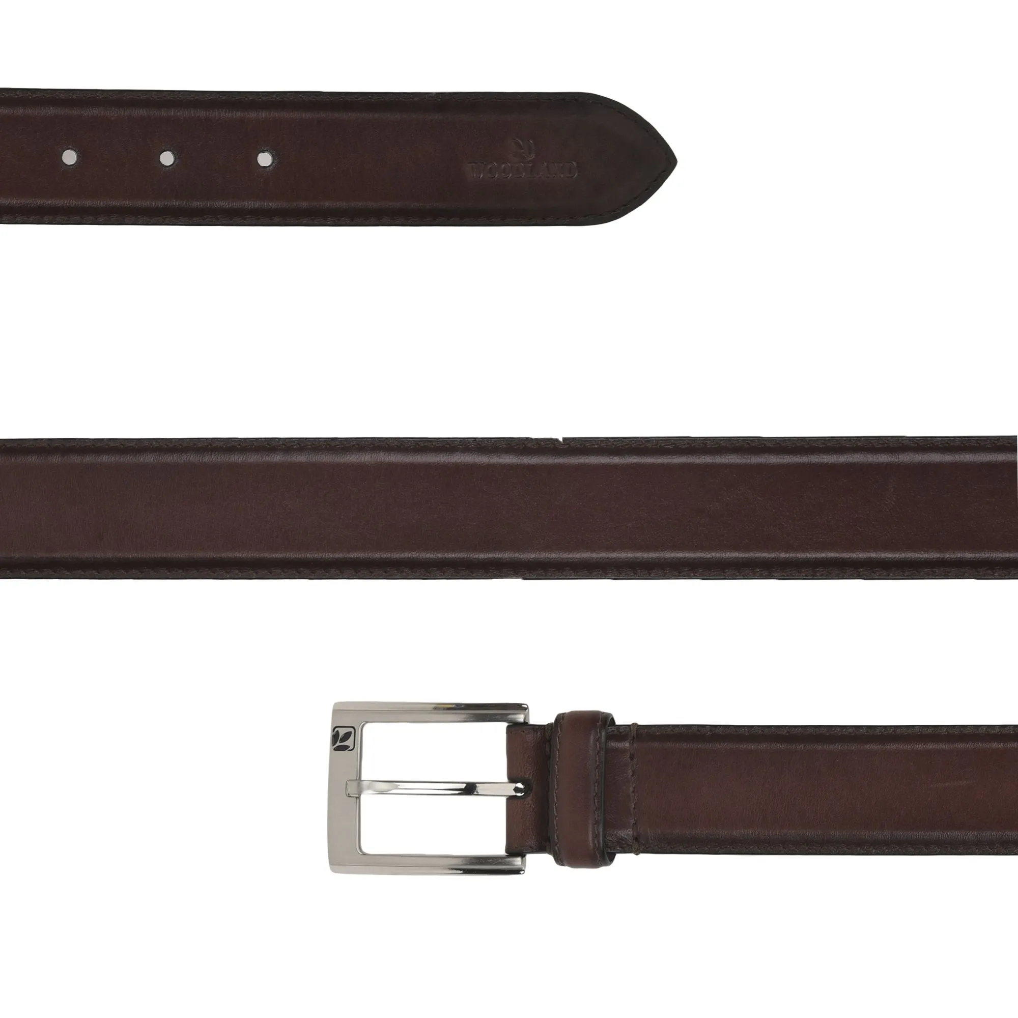 Tan Leather Belt for Men - Thumbnail 2