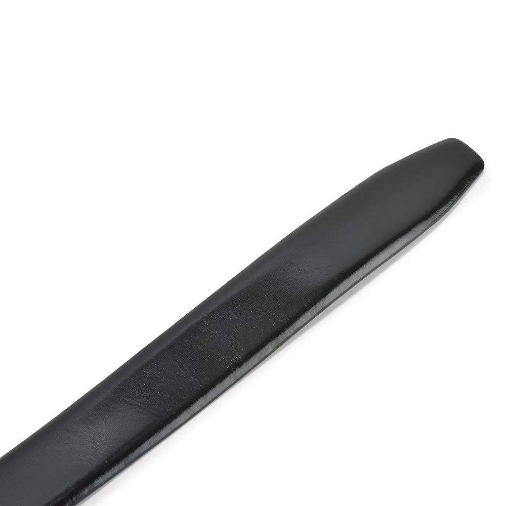 Black Auto Lock Leather Belt For Men - Thumbnail 3