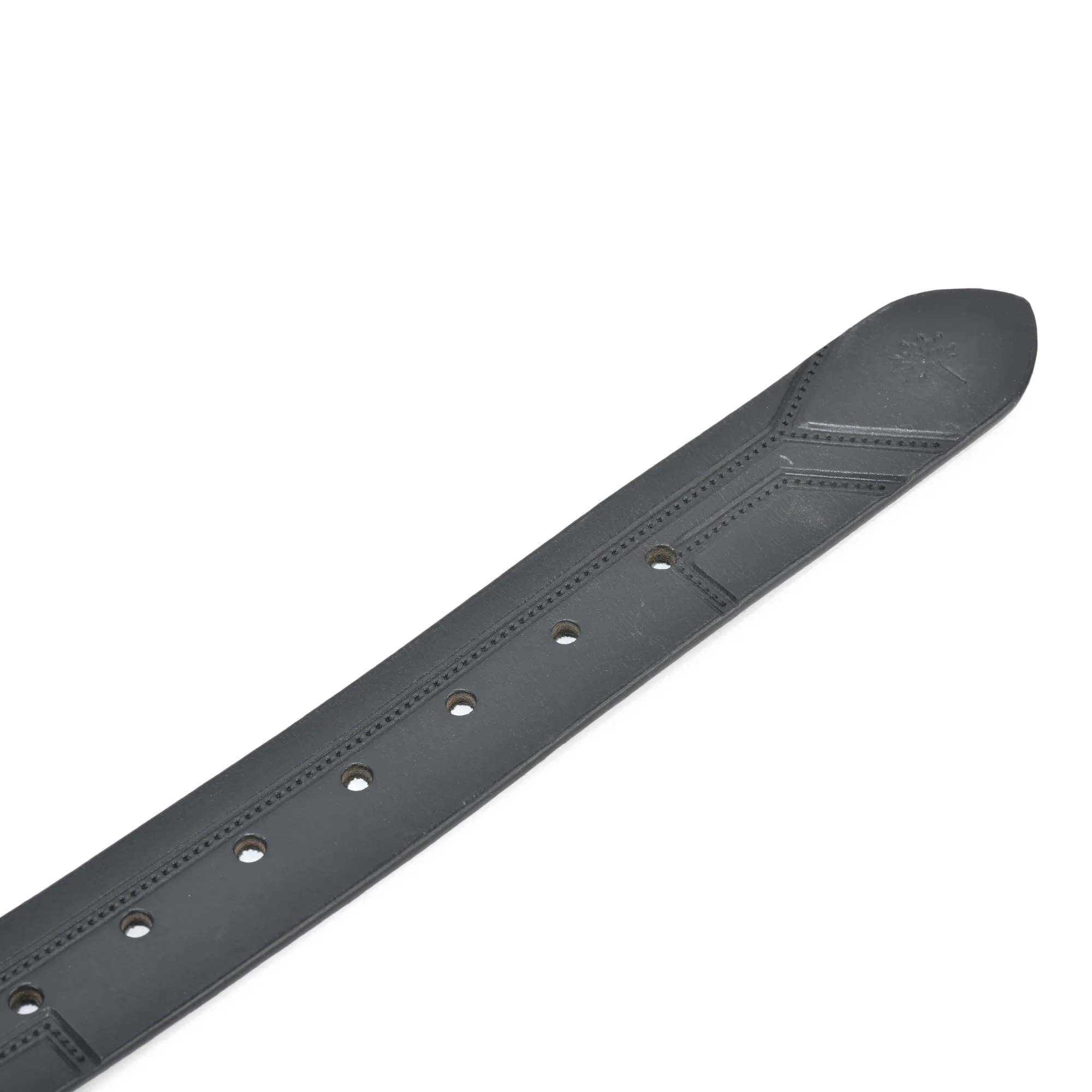 Black Leather Belt For Men - Thumbnail 2