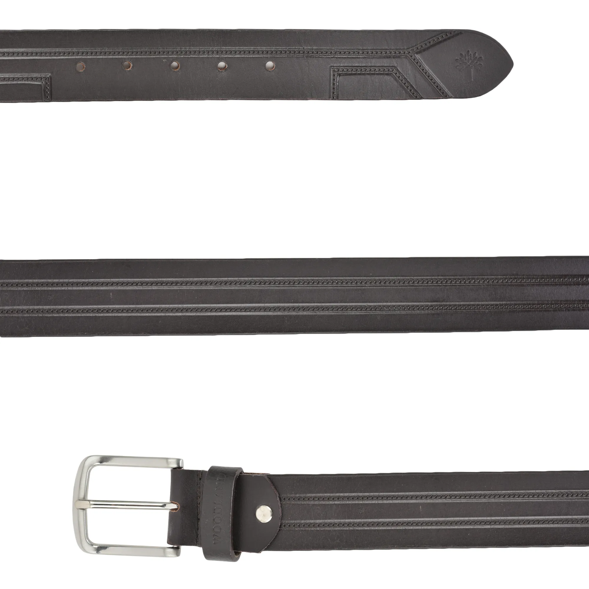 Brown Softy Leather Belt For Men - Thumbnail 3