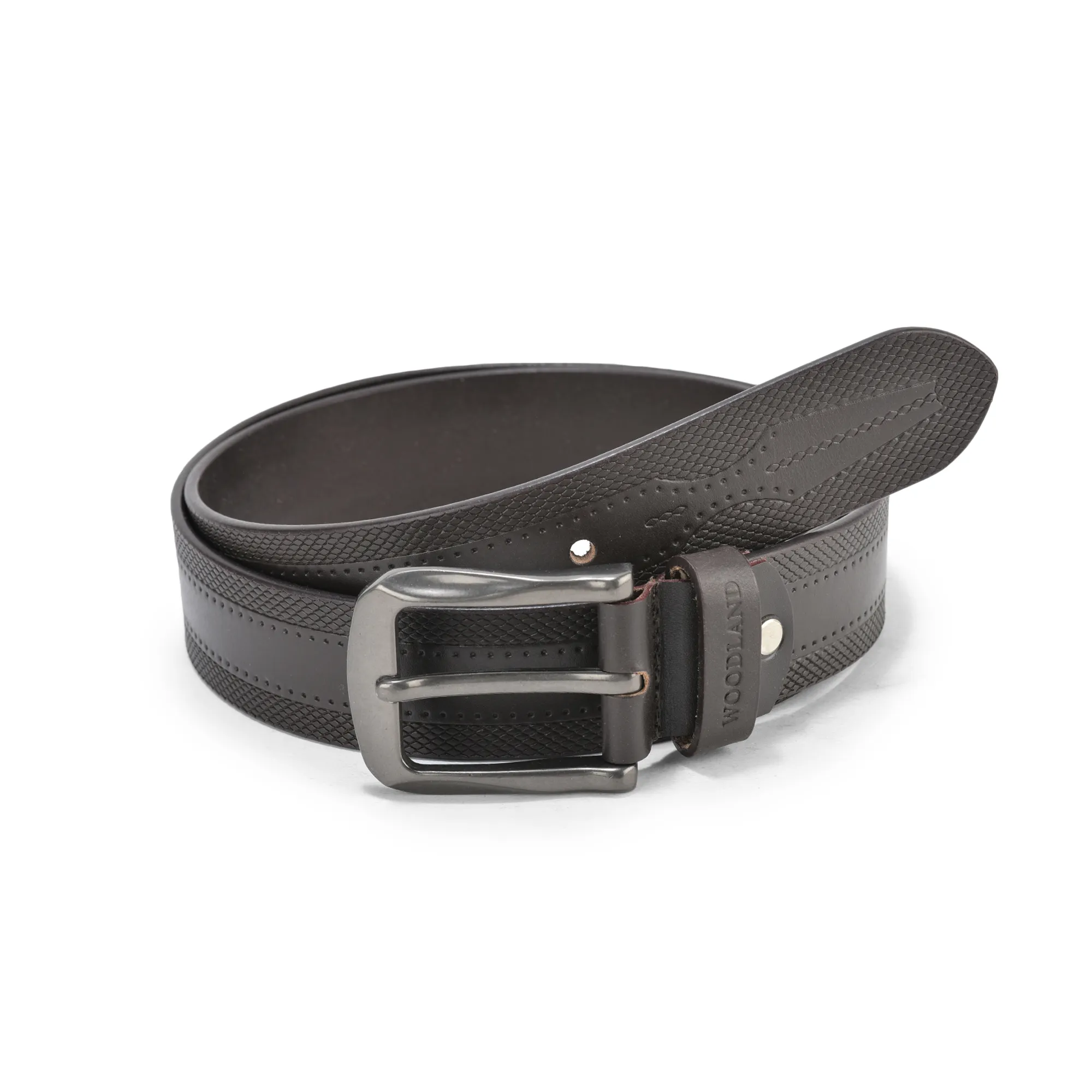 Brown Leather Belt For Men - Image 1