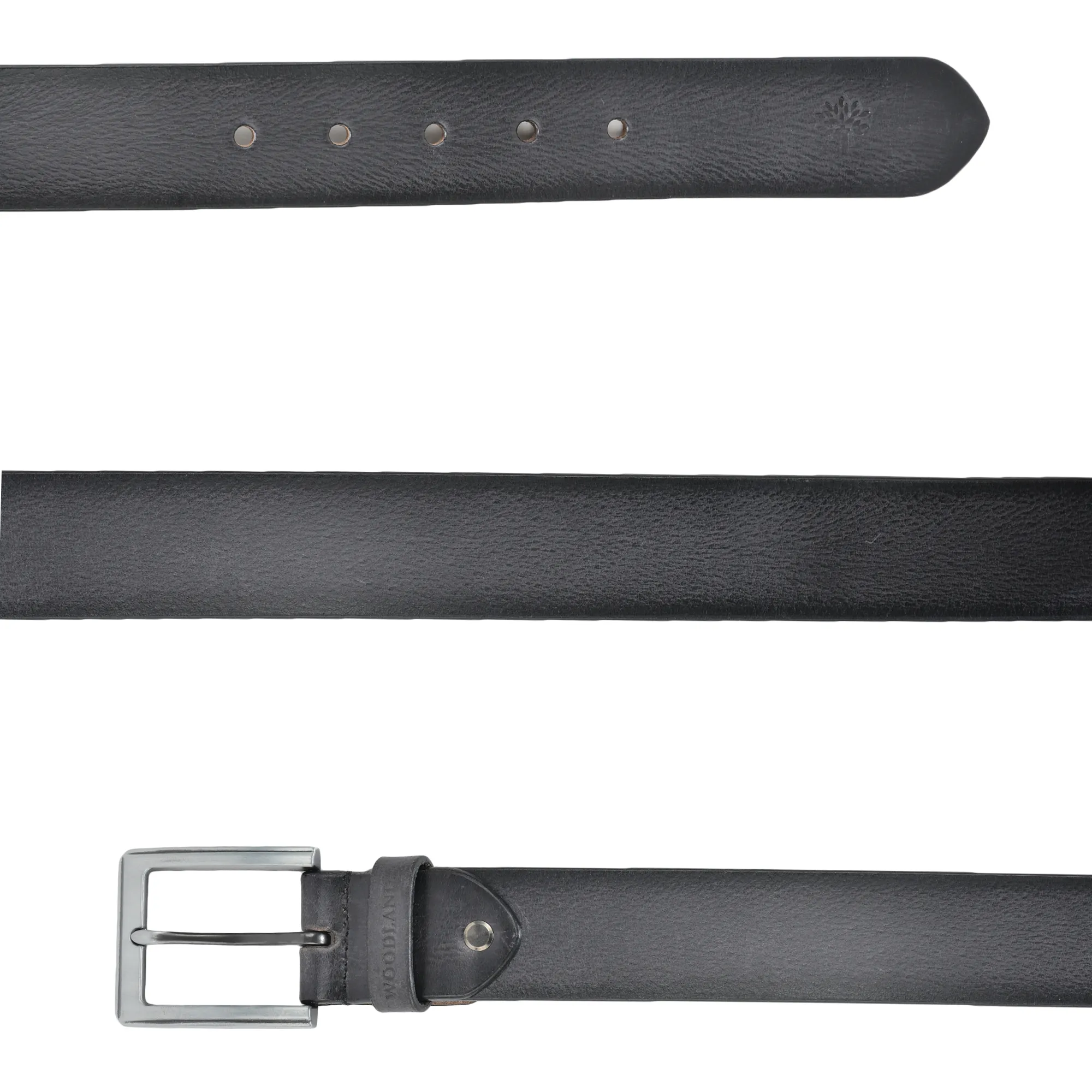 Black Softy Leather Belt For Men - Thumbnail 3