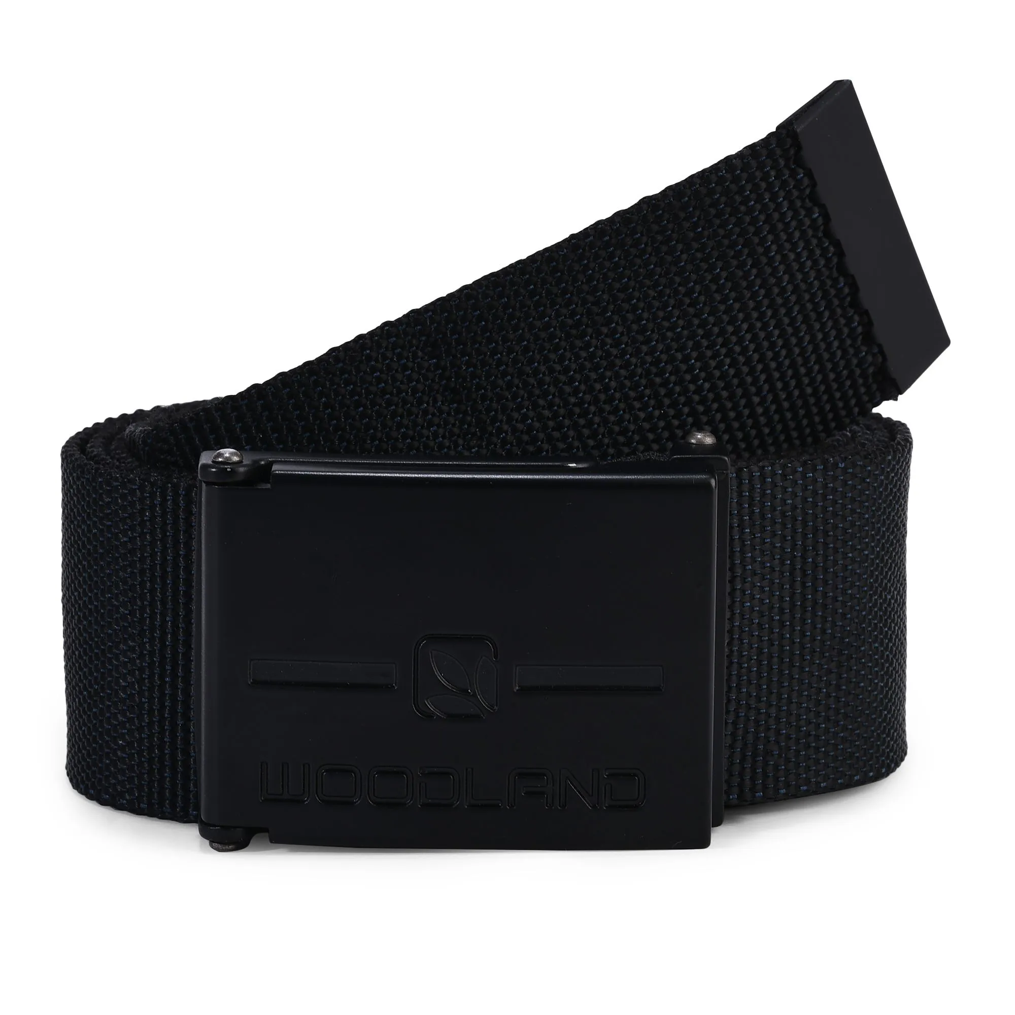 Black Polyester waist belt for men - Thumbnail 1