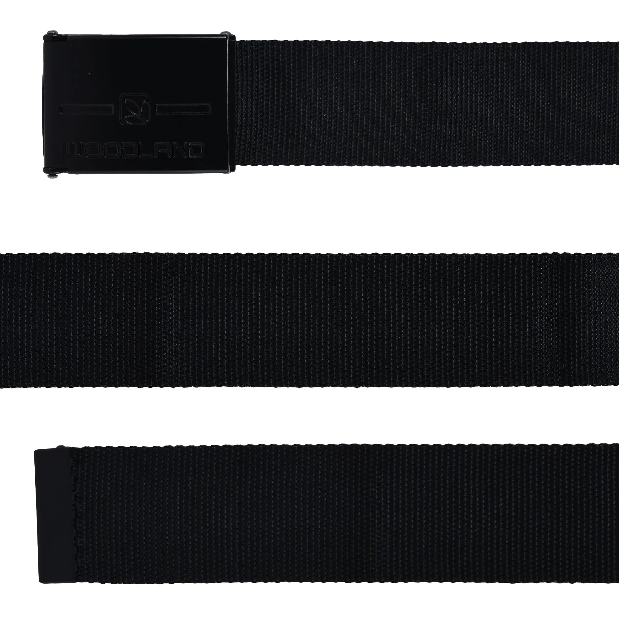 Black Polyester waist belt for men - Thumbnail 2