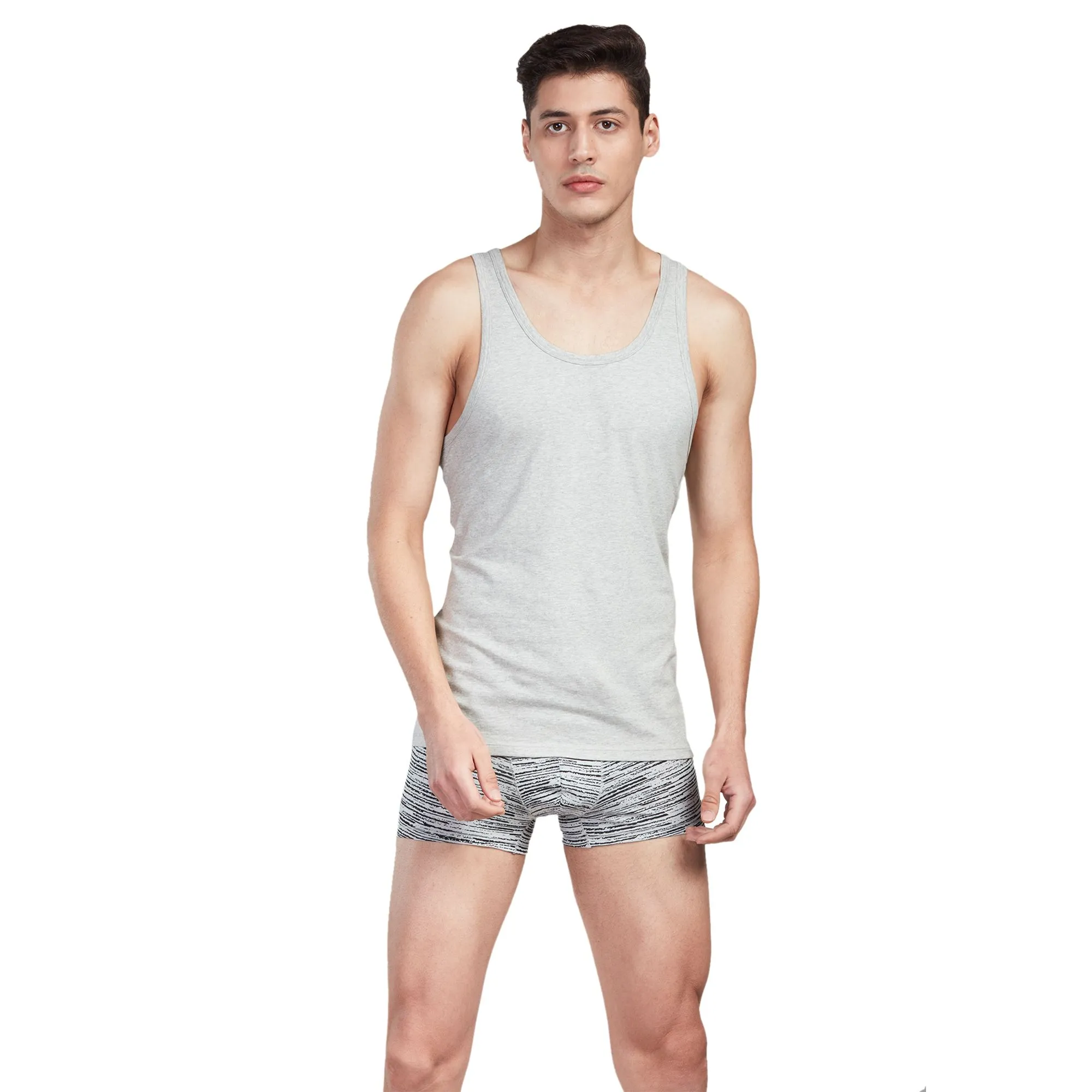 woods-lgrey-melange-cotton-sleeveless-vest