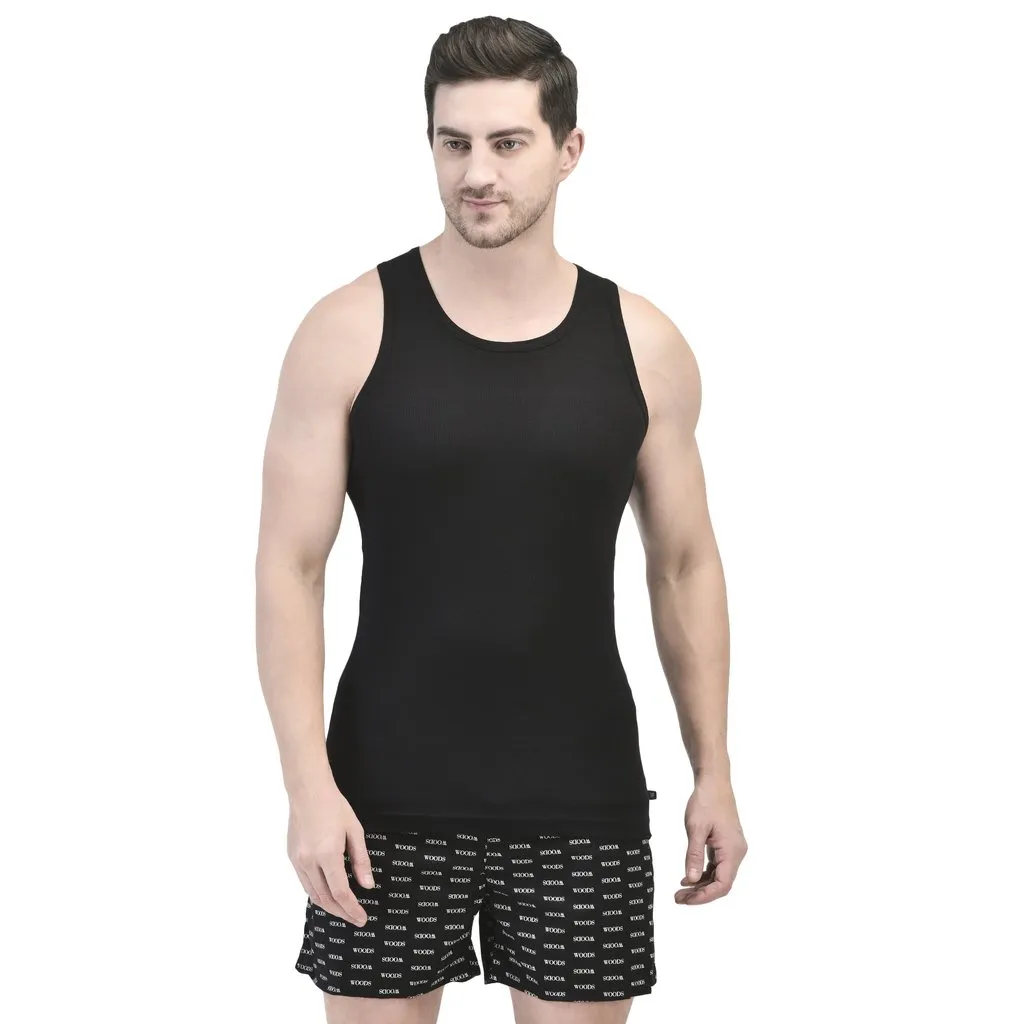 woods-black-ribbed-cotton-sleeveless-vest