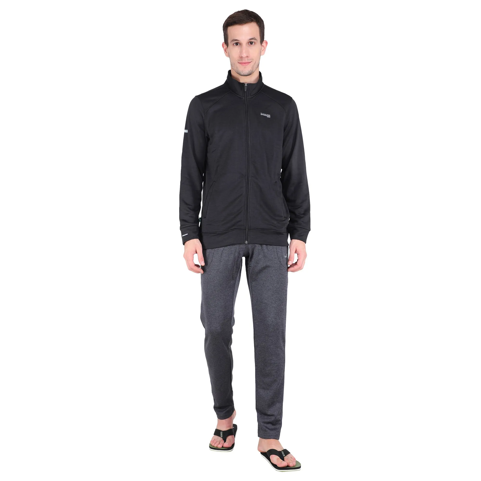 Black lightweight sweatshirt for men - Thumbnail 1