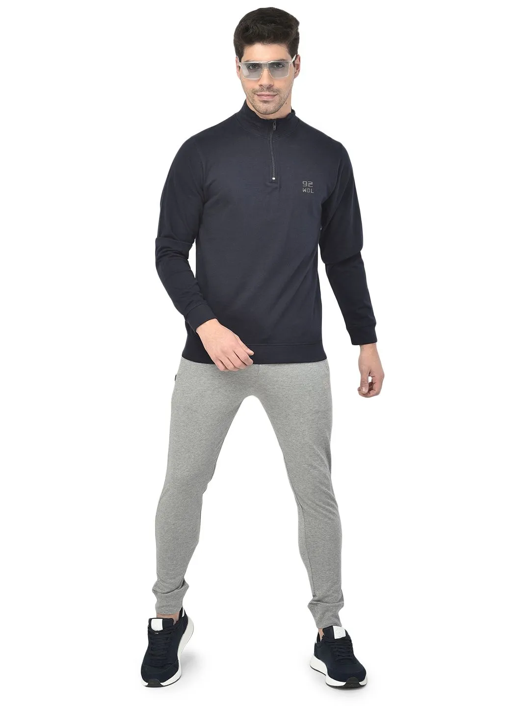 Navy innerware top for men - Thumbnail 1