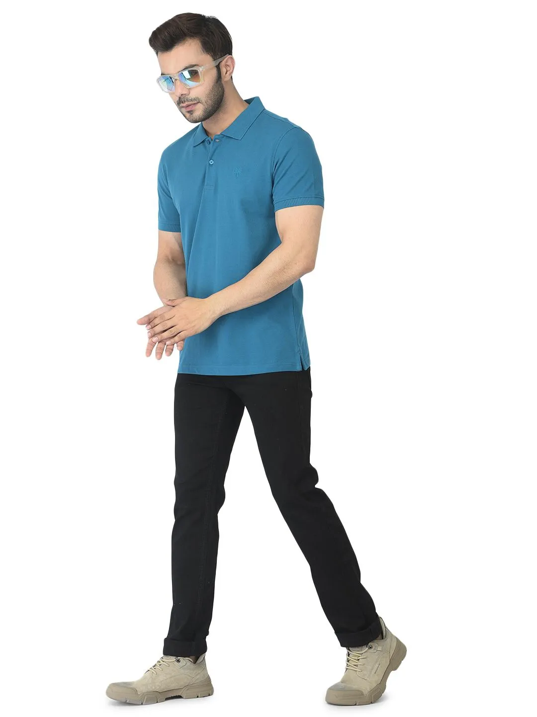 peacock-blue-polo-t-shirt-for-men