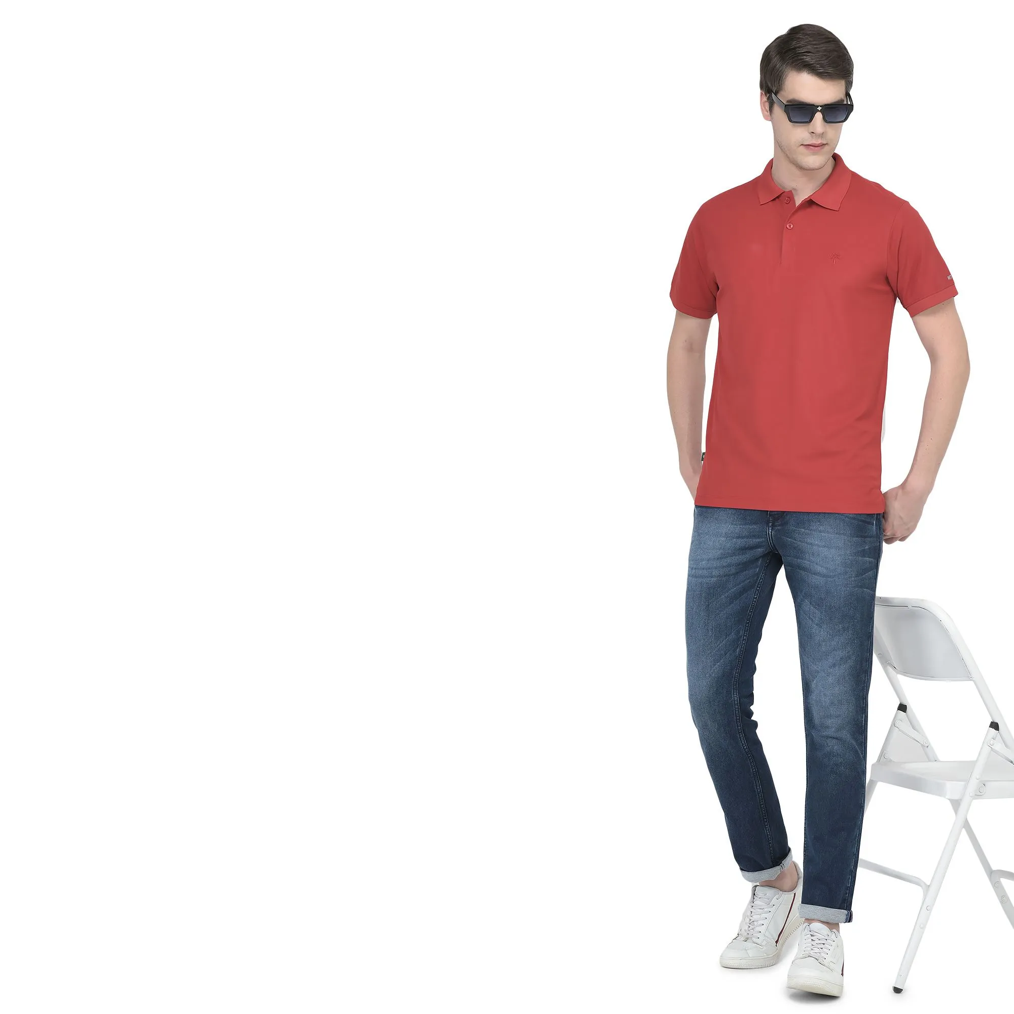 Red Polo T-shirt for Men - Image 1