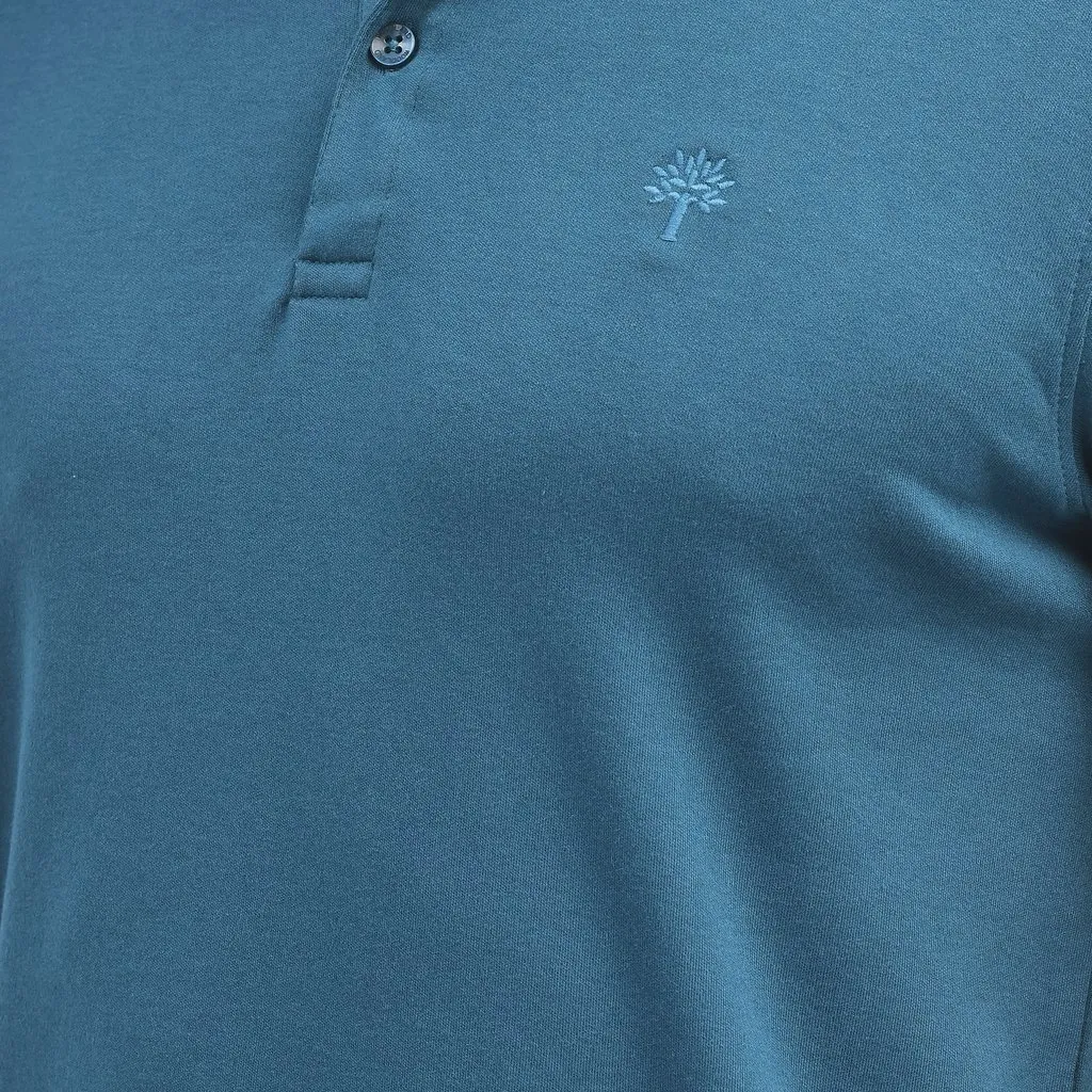 Teal Blue Polo T-shirt for men - Thumbnail 6