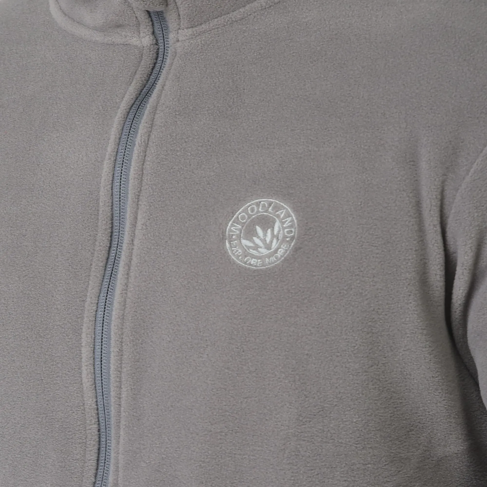 Grey Fleece Jacket for Men - Thumbnail 6