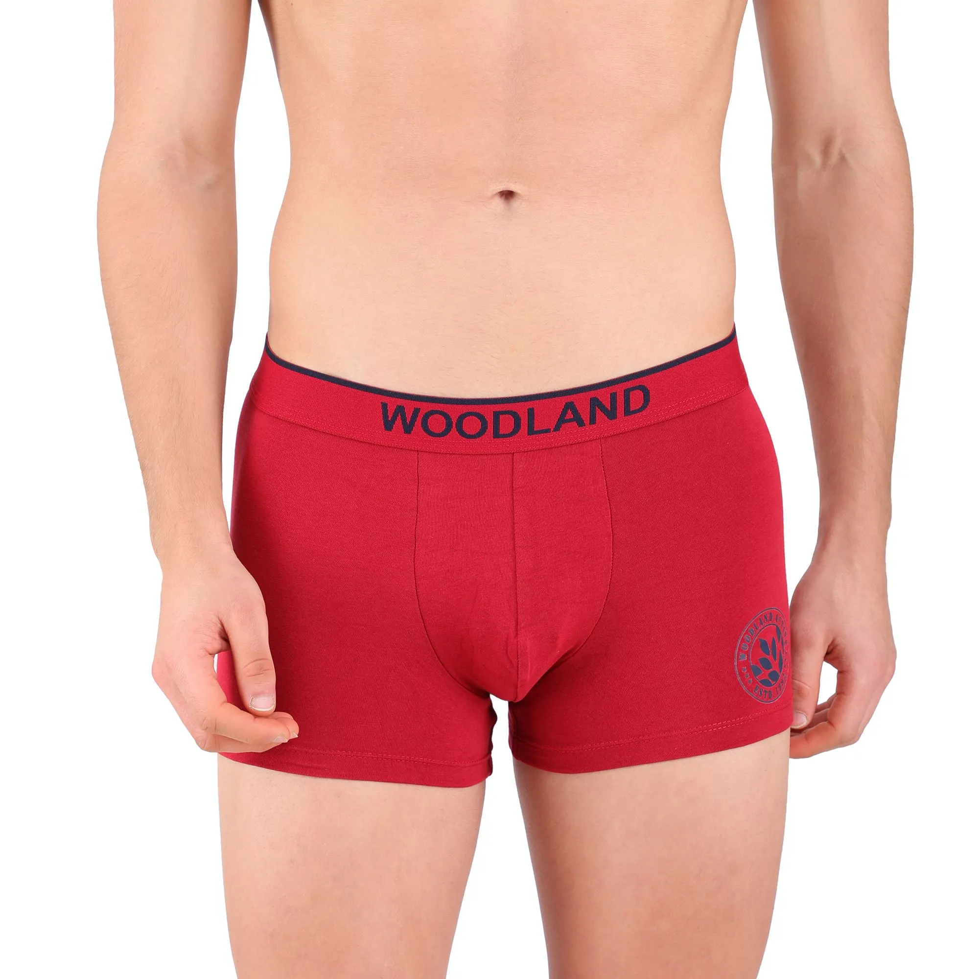 Red Maroon boxer brief for men - Thumbnail 2