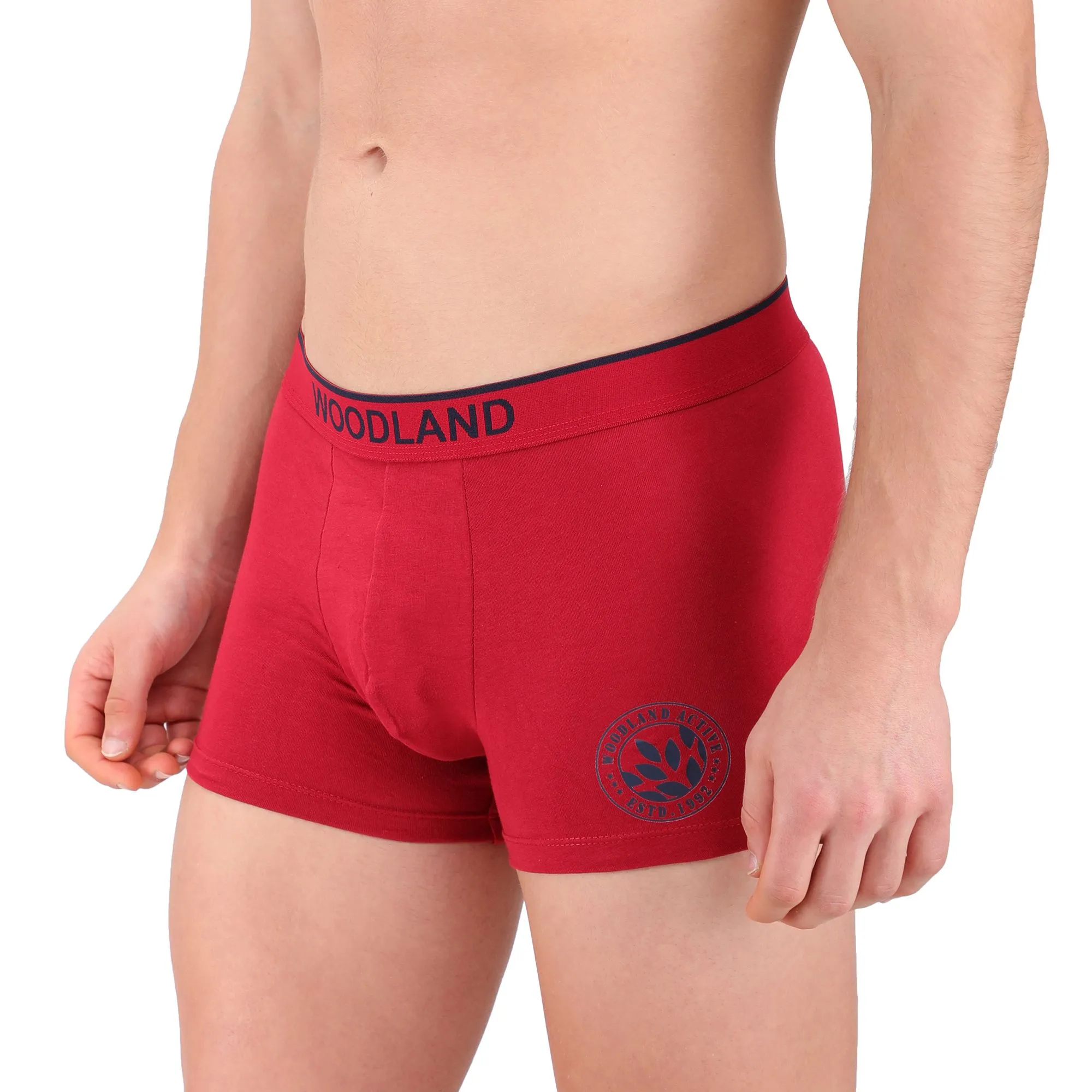 Red Maroon boxer brief for men - Thumbnail 3