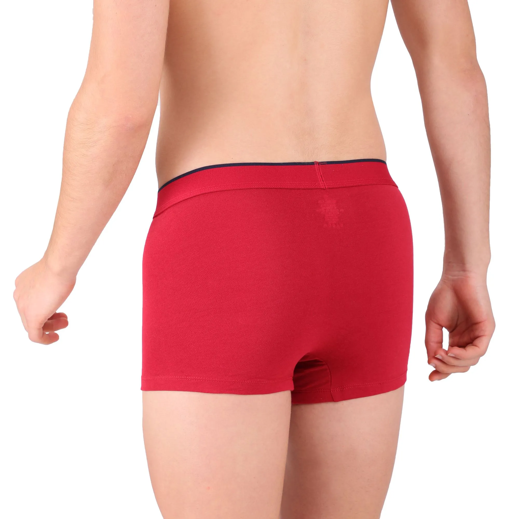 Red Maroon boxer brief for men - Thumbnail 4