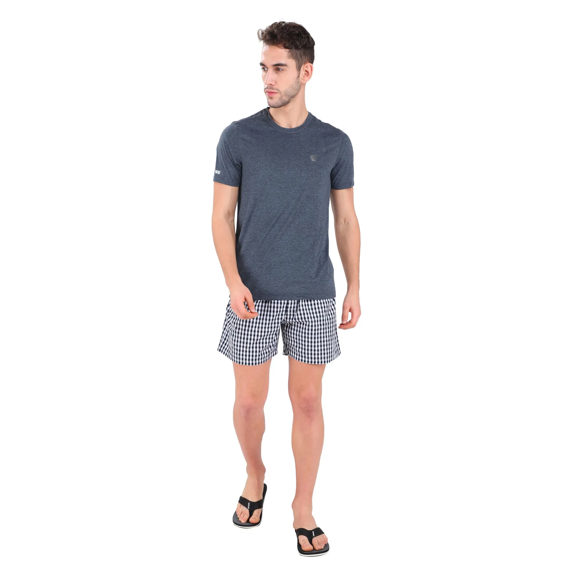 Black and white boxers for men - Thumbnail 1