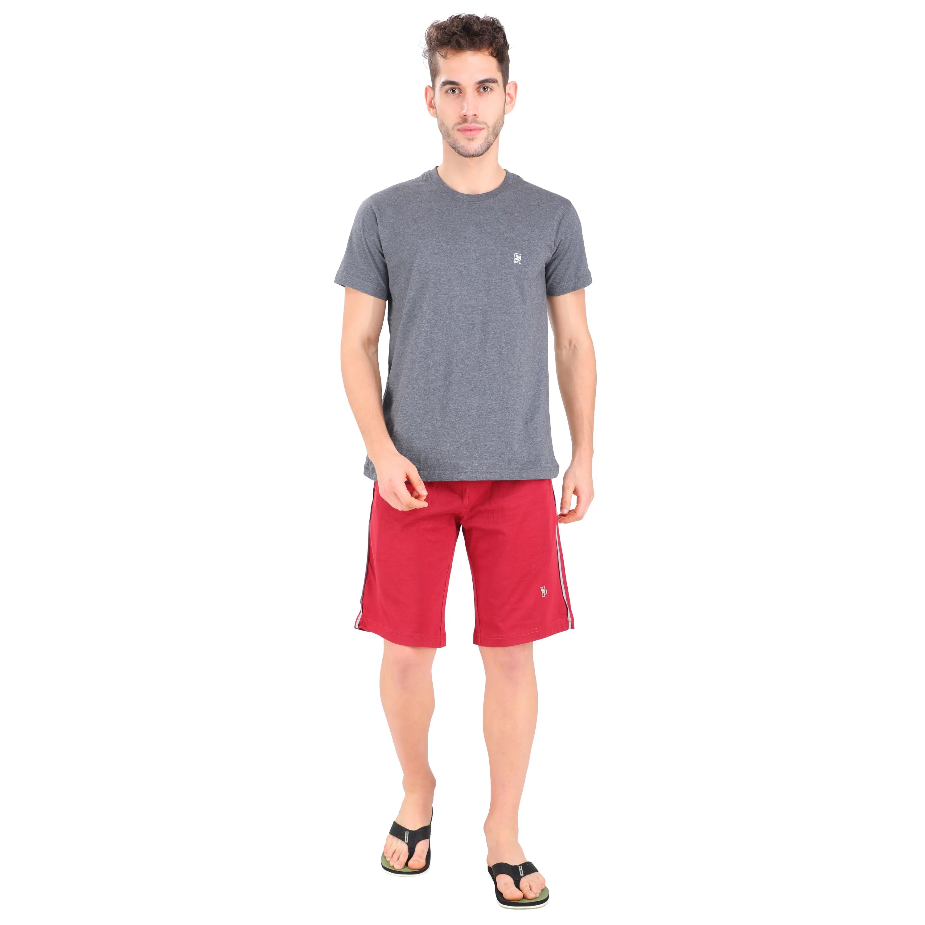 wine-red-bermuda-shorts-for-men
