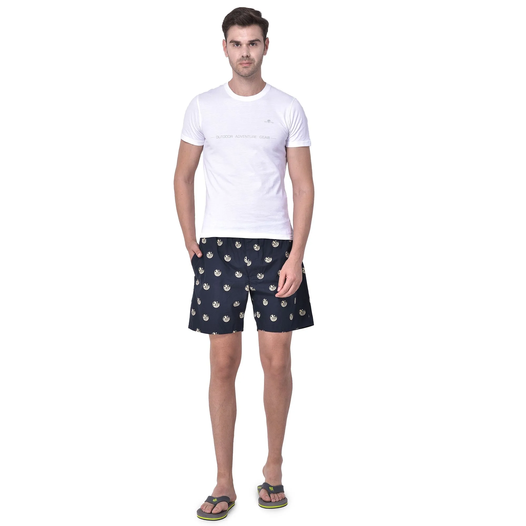 Black printed boxers for men - Image 1