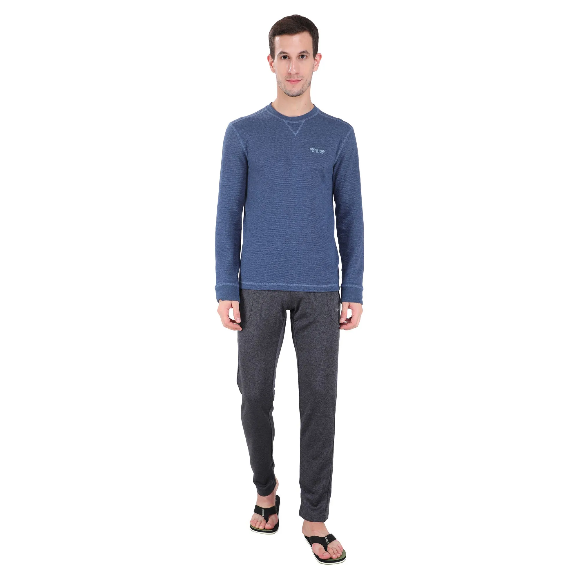 Black track pants for men - Image 1