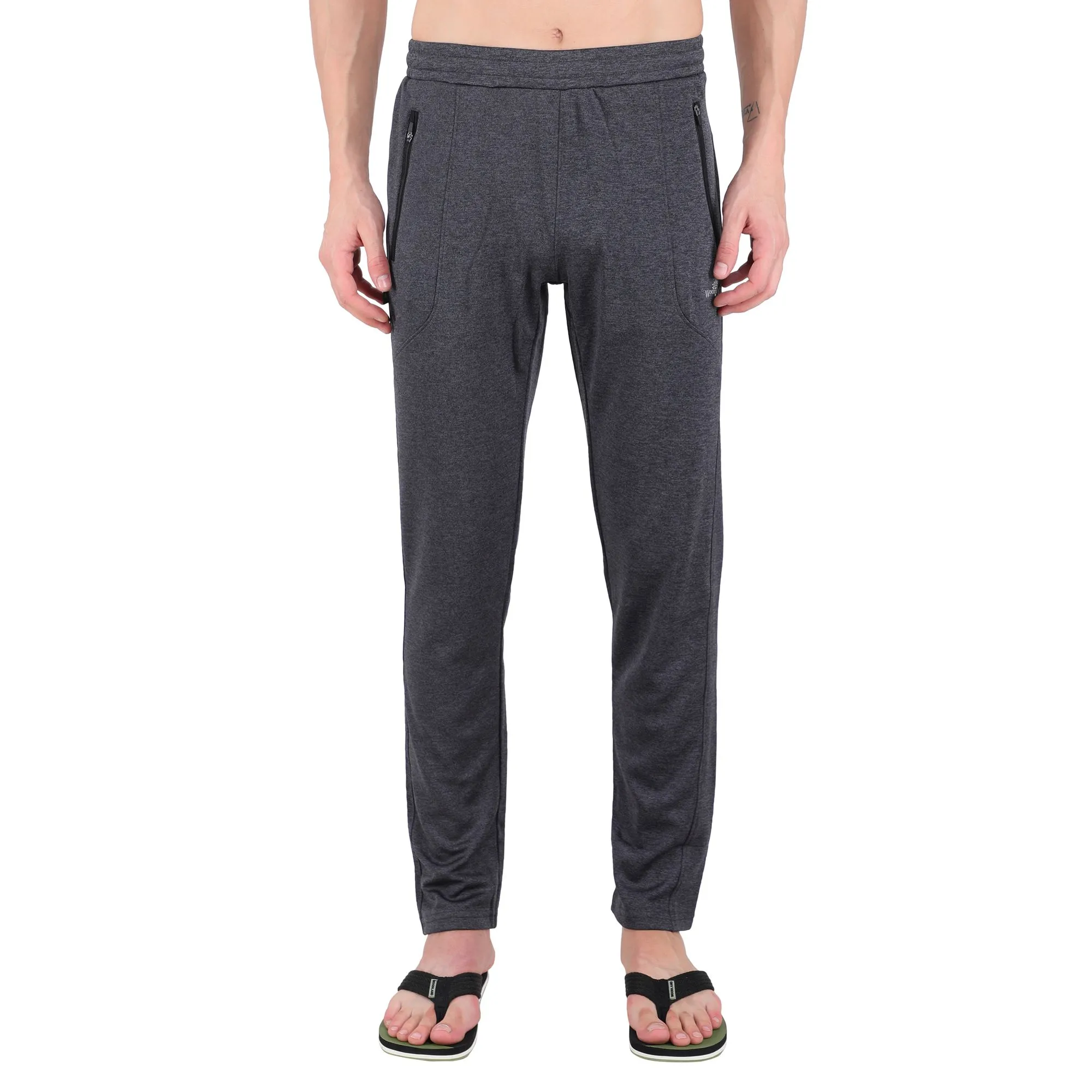 Black track pants for men - Thumbnail 2