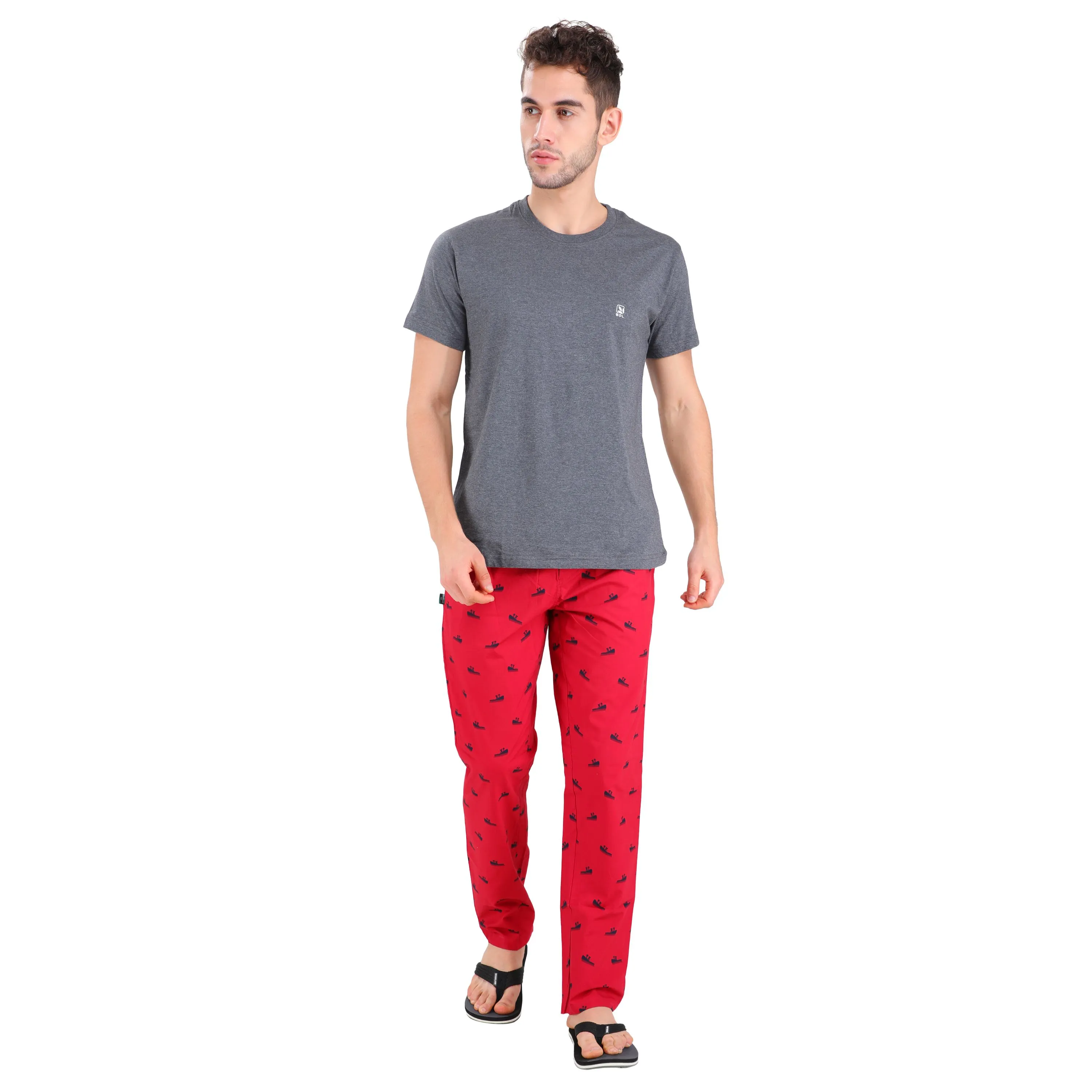 dark-red-nightwear-pants-for-men