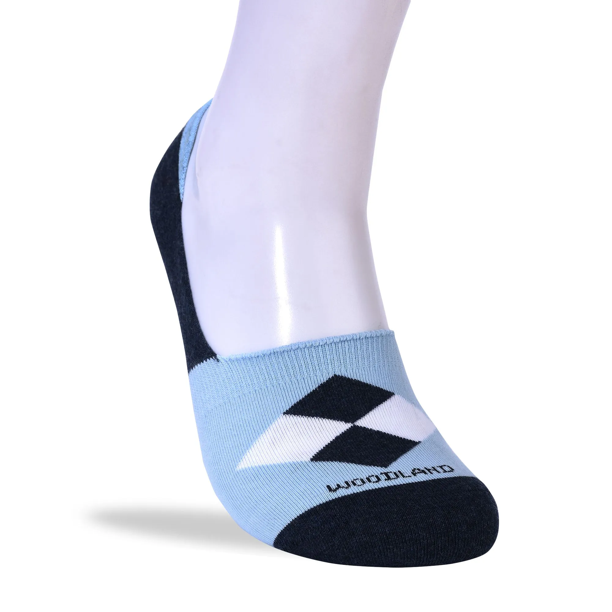 Sky blue/Denim no-show socks for men - Image 1