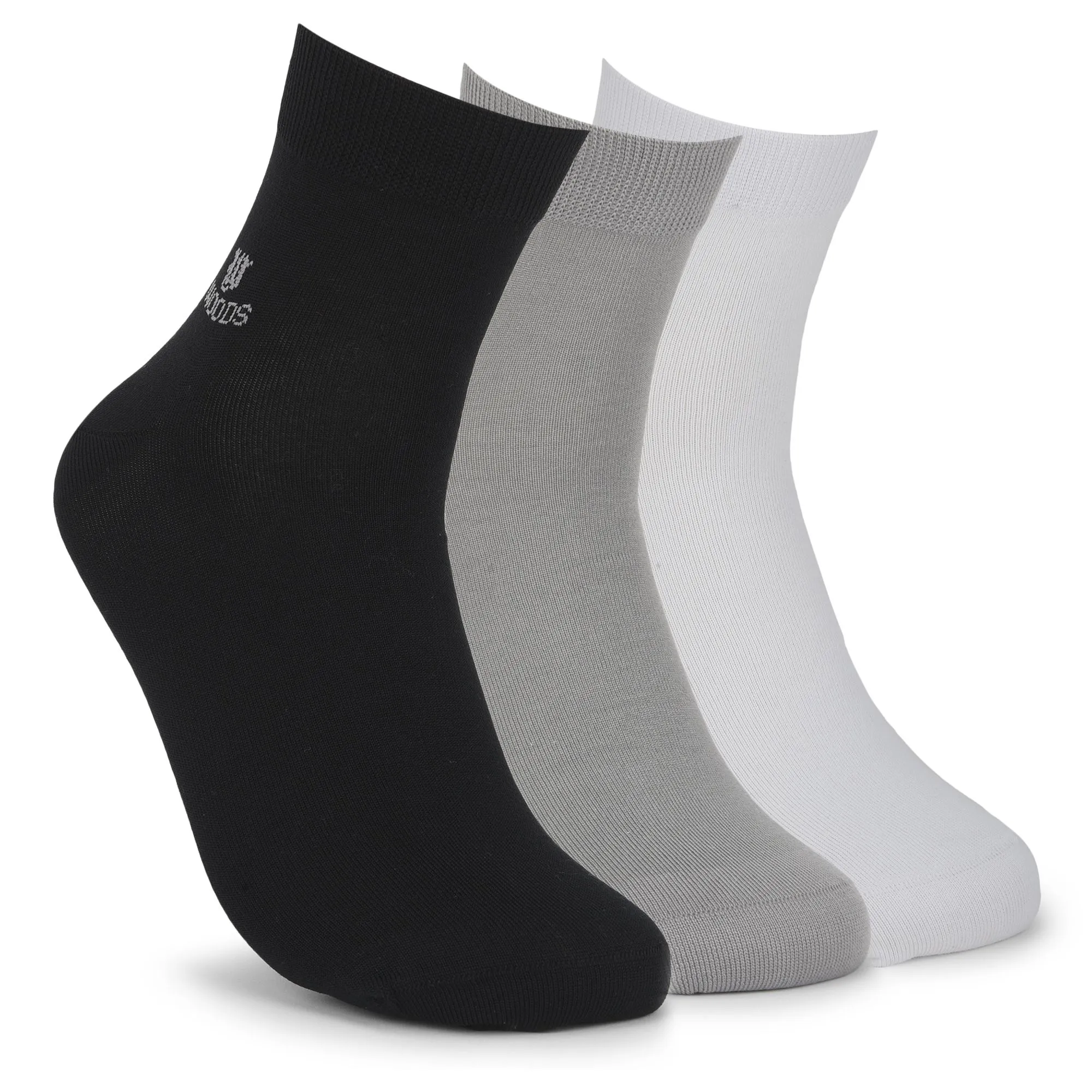 Black/White/MGrey socks tripack for men - Image 1
