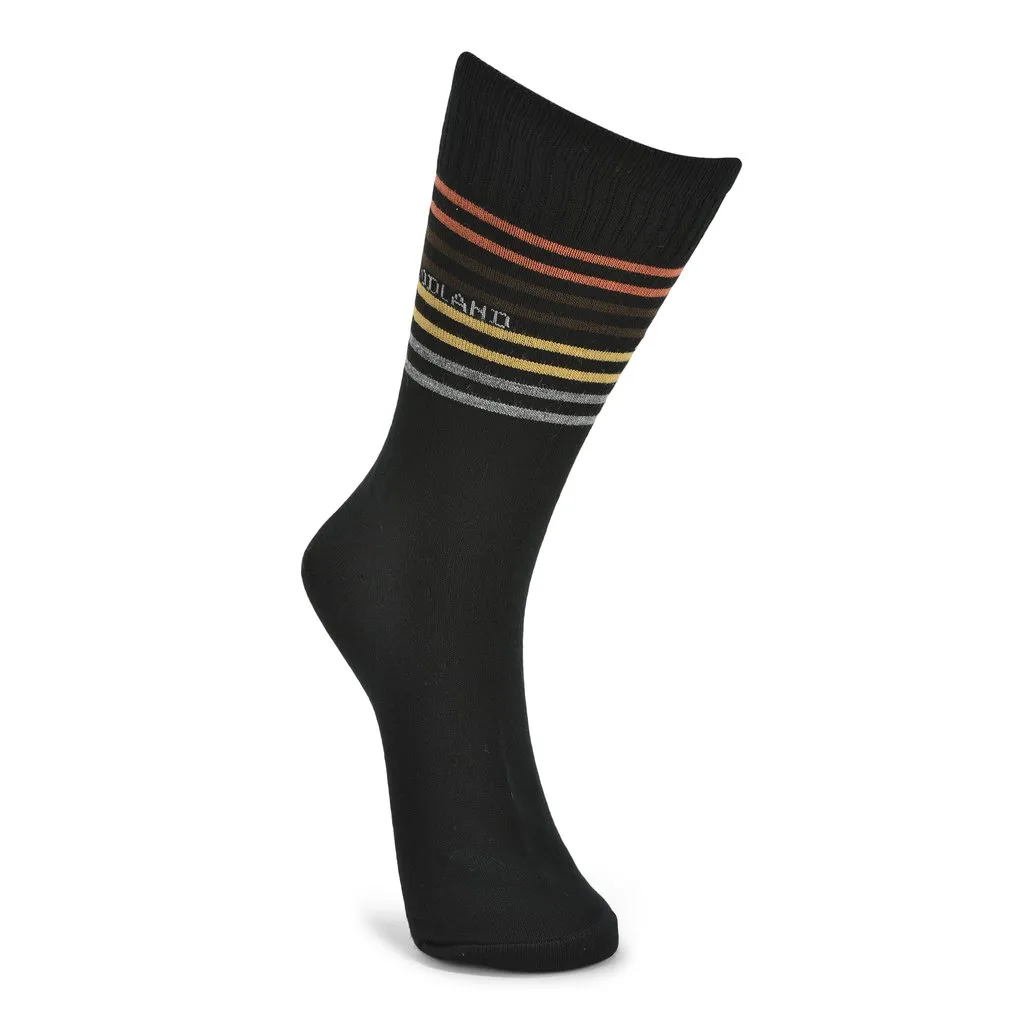 Woodland Black Woolen Socks For Men - Thumbnail 1