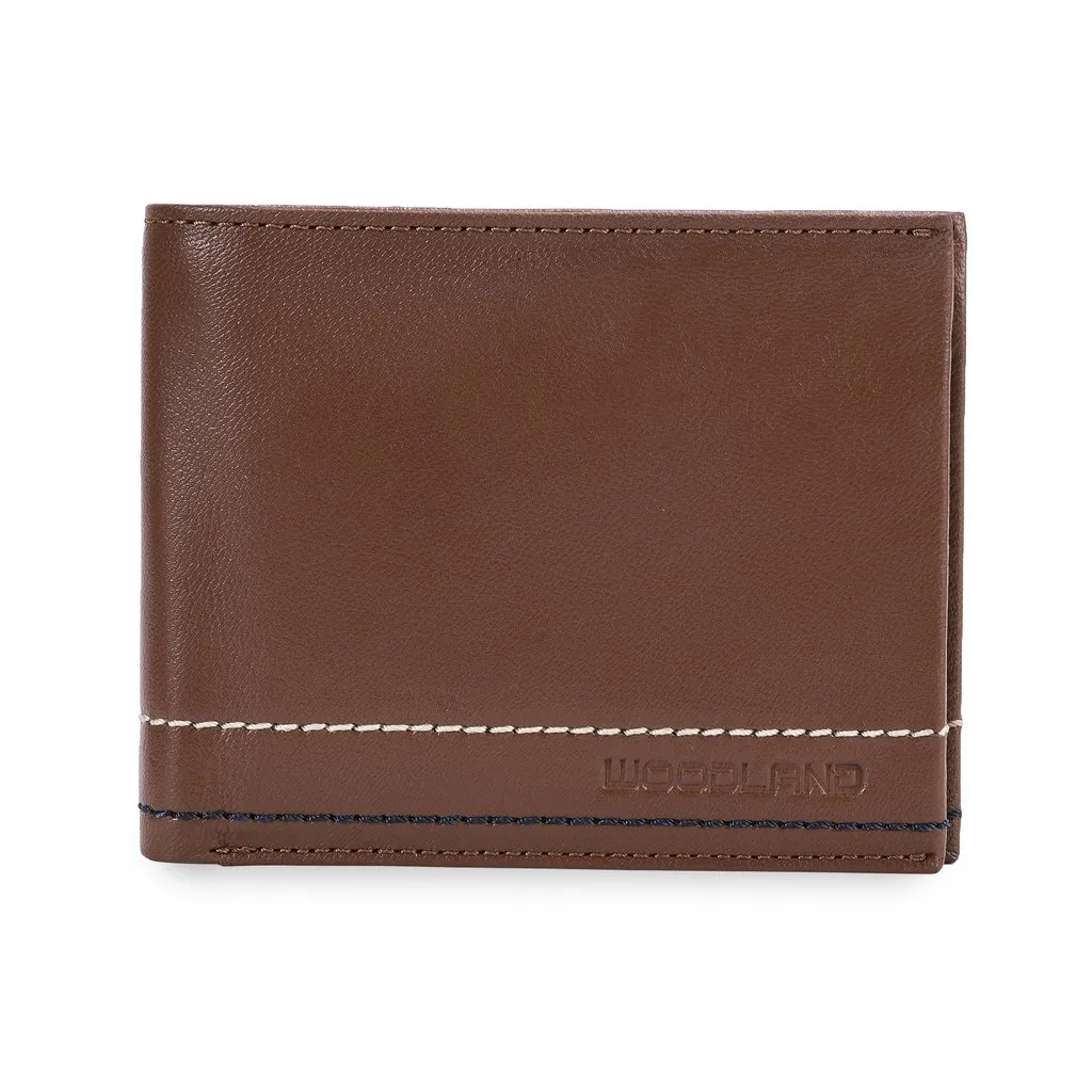 TAN Leather Wallet For Men - Thumbnail 1