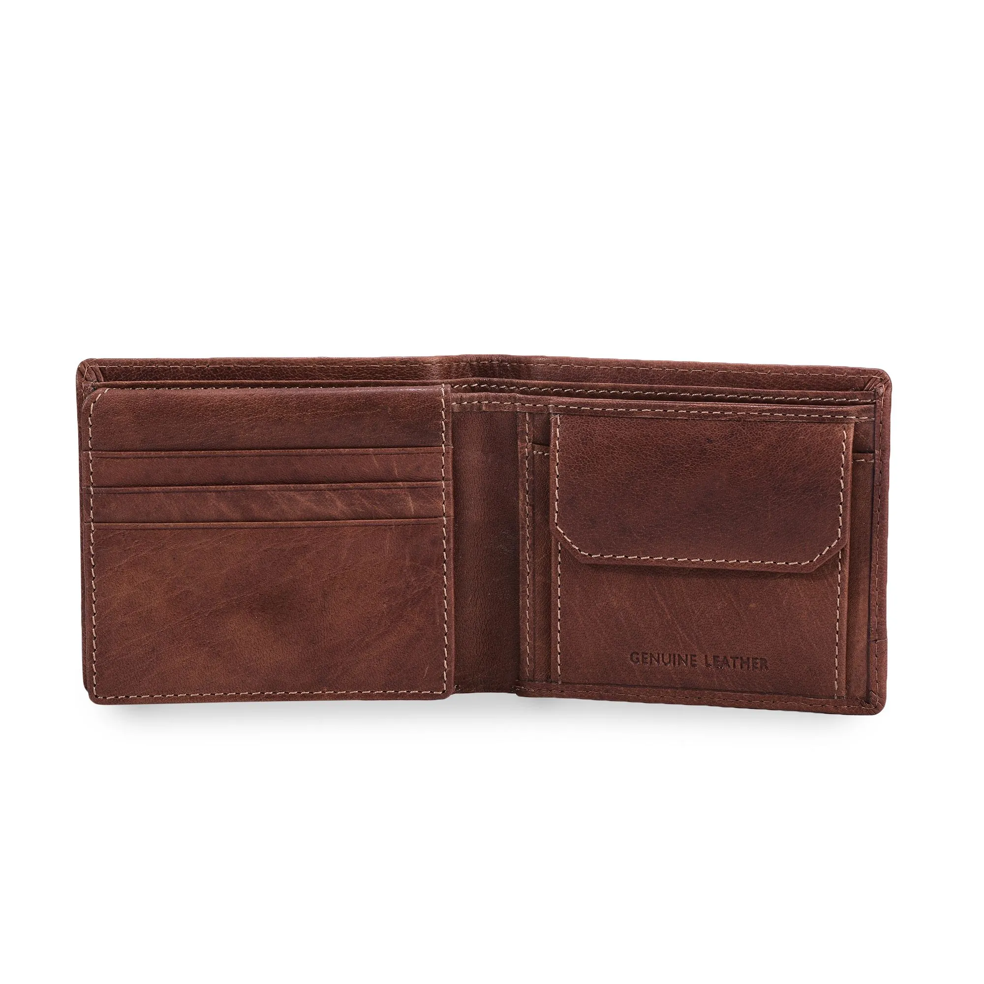 BROWN Leather Wallet For Men - Thumbnail 4