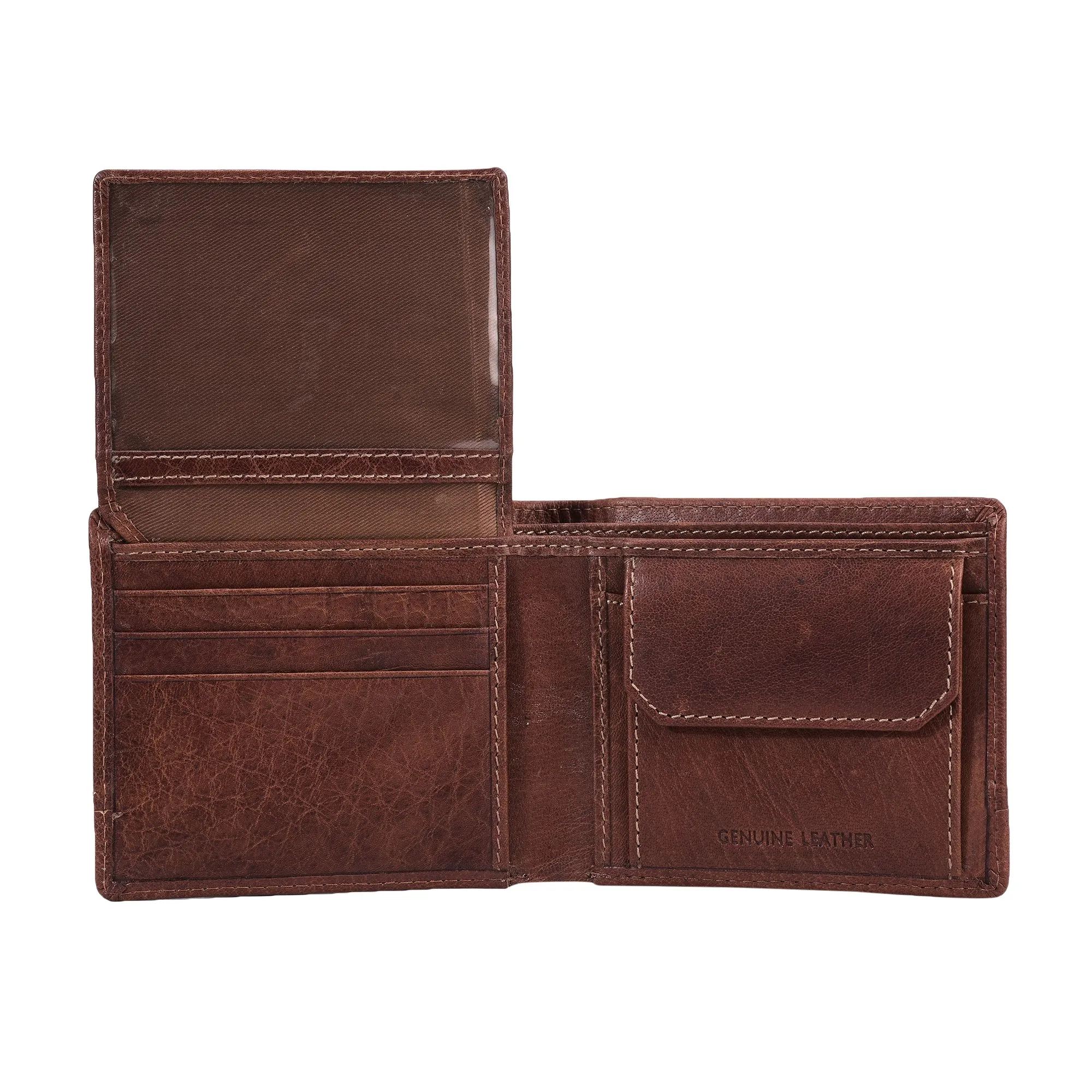 BROWN Leather Wallet For Men - Thumbnail 5