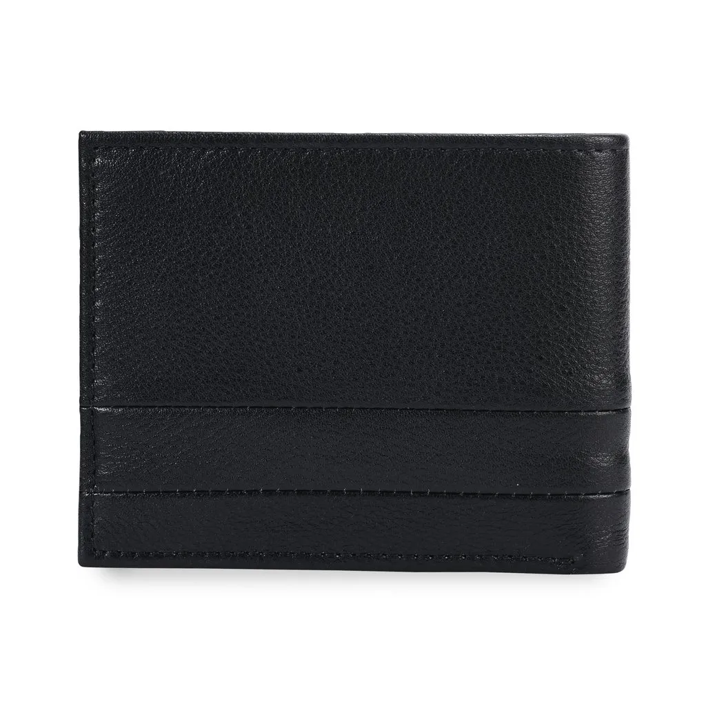 BLACK Leather Wallet for Men - Thumbnail 2