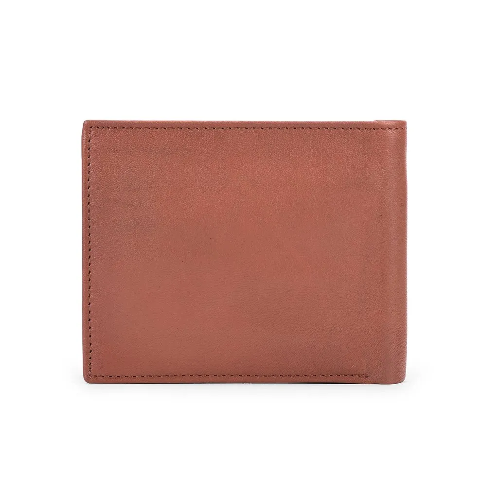 TAN Men's Classic Leather Wallet - Thumbnail 2