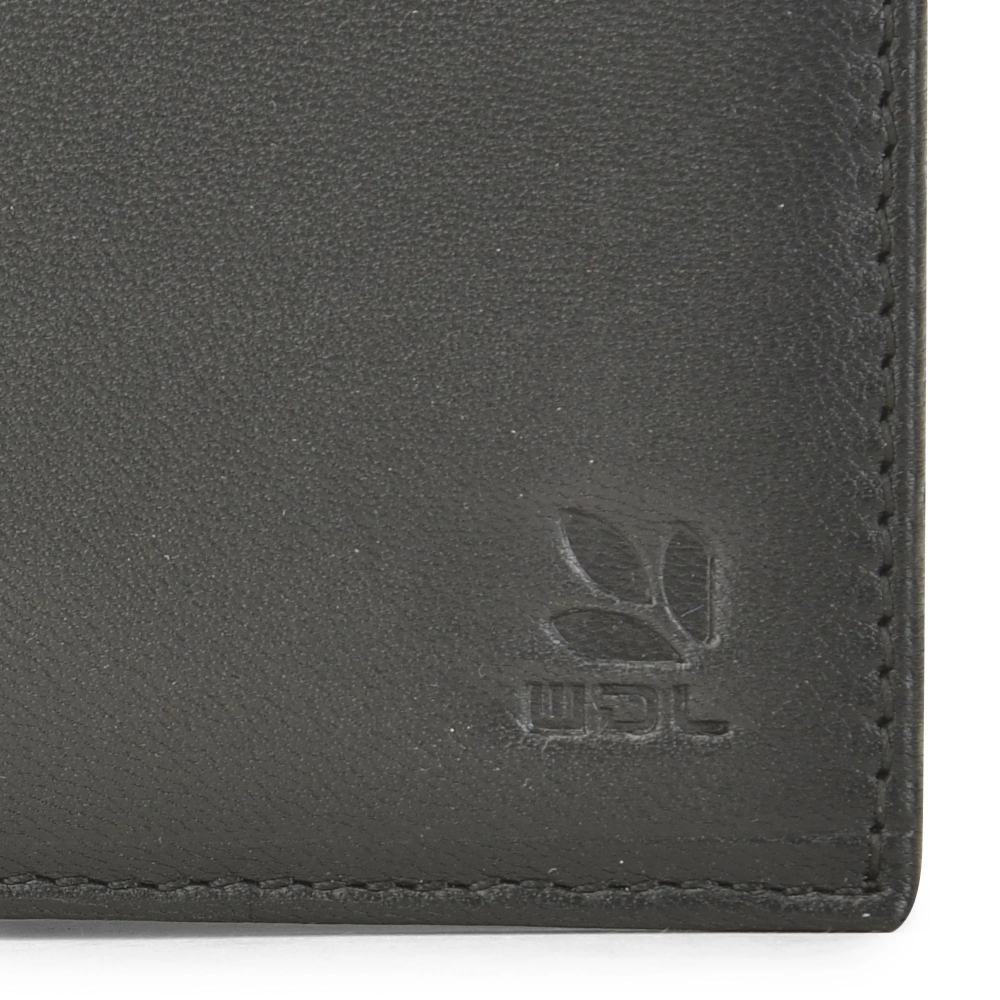 Black leather wallet for men - Thumbnail 2