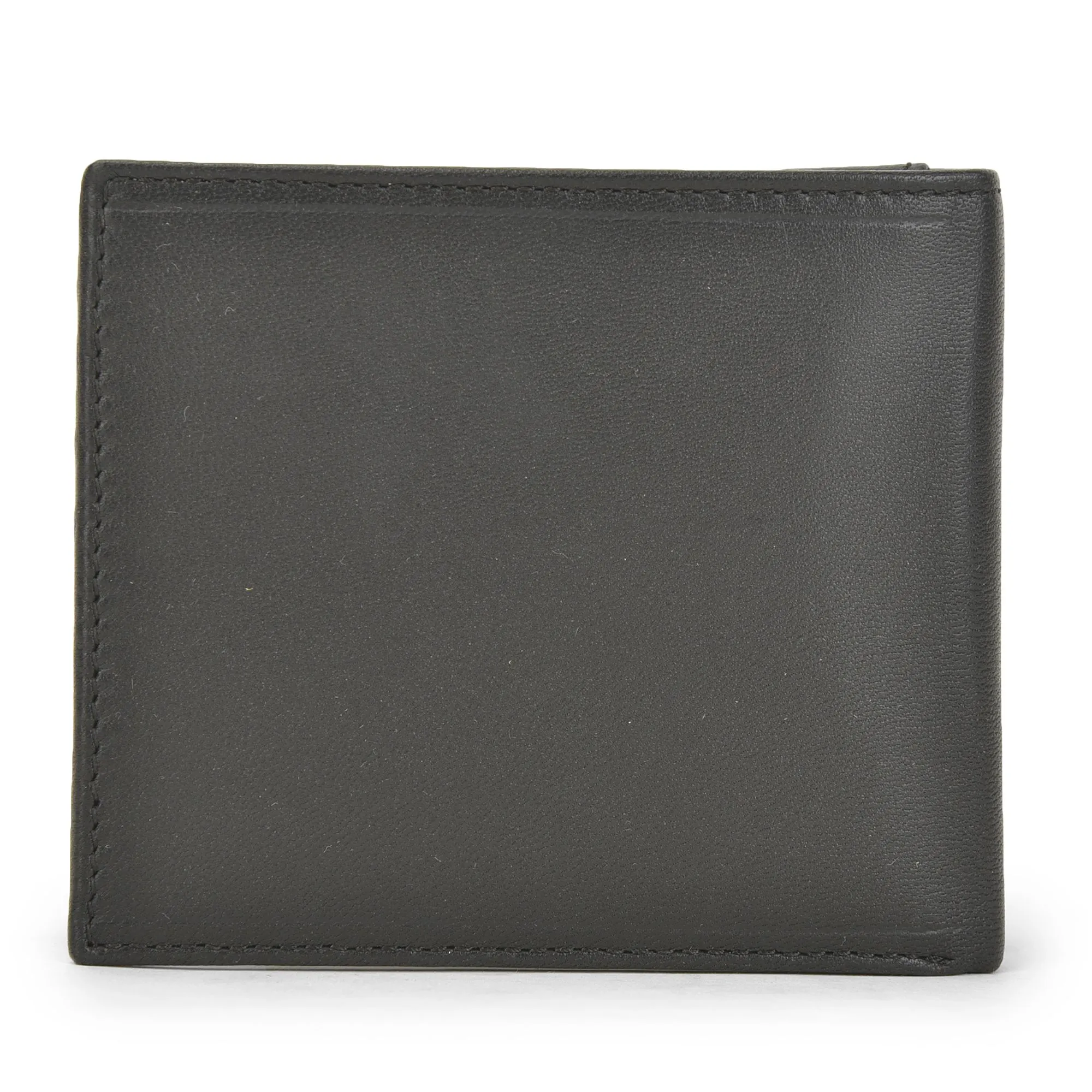 Black leather wallet for men - Thumbnail 4