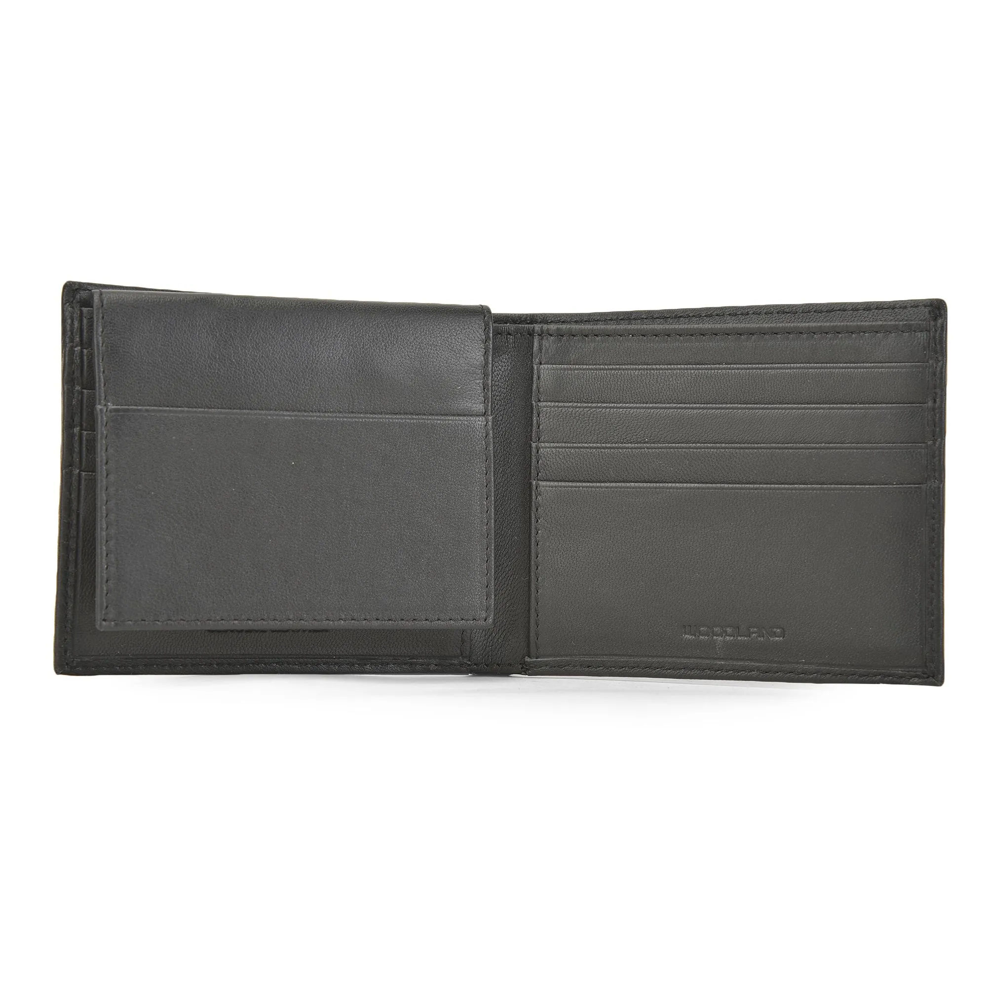 Black leather wallet for men - Thumbnail 5