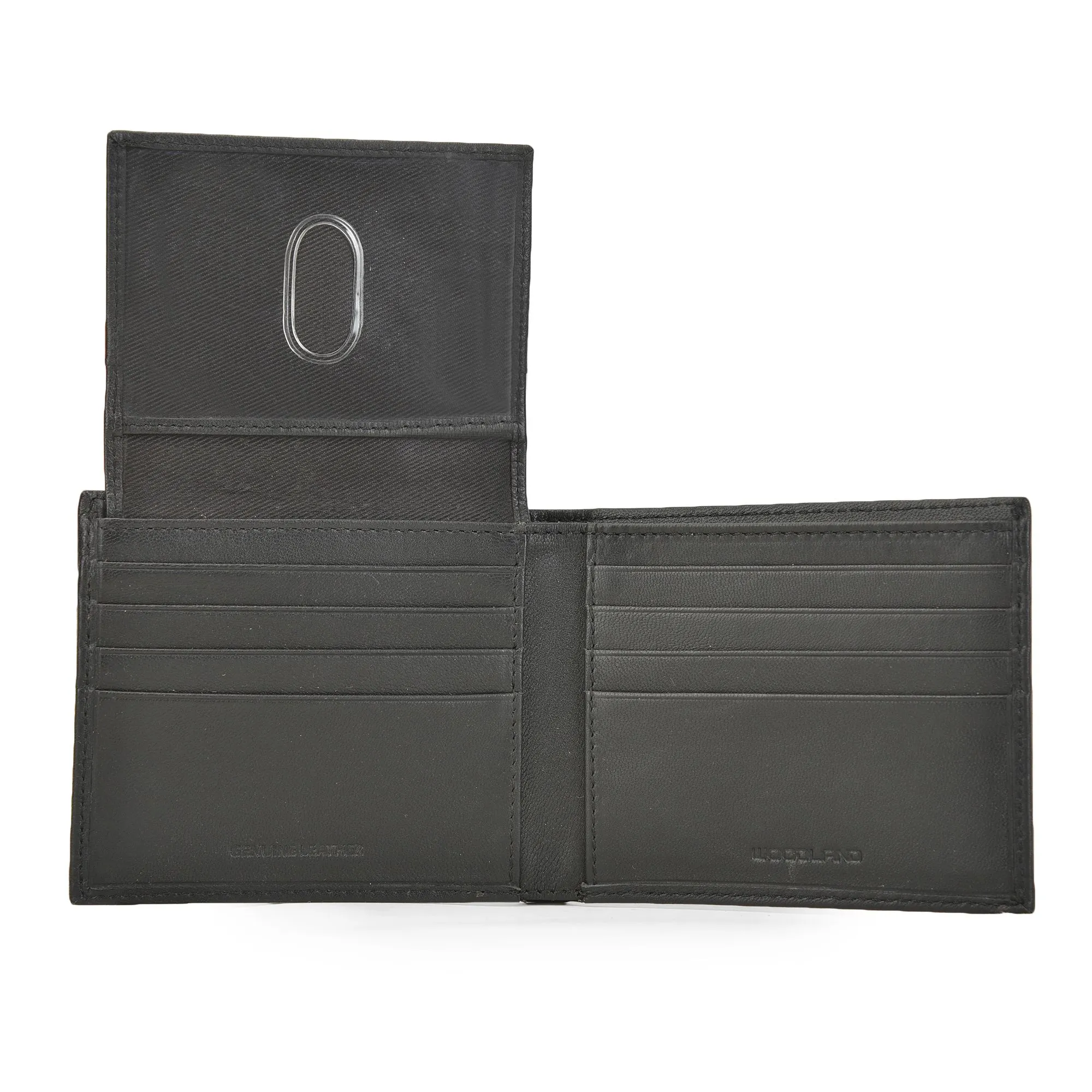 Black leather wallet for men - Thumbnail 6