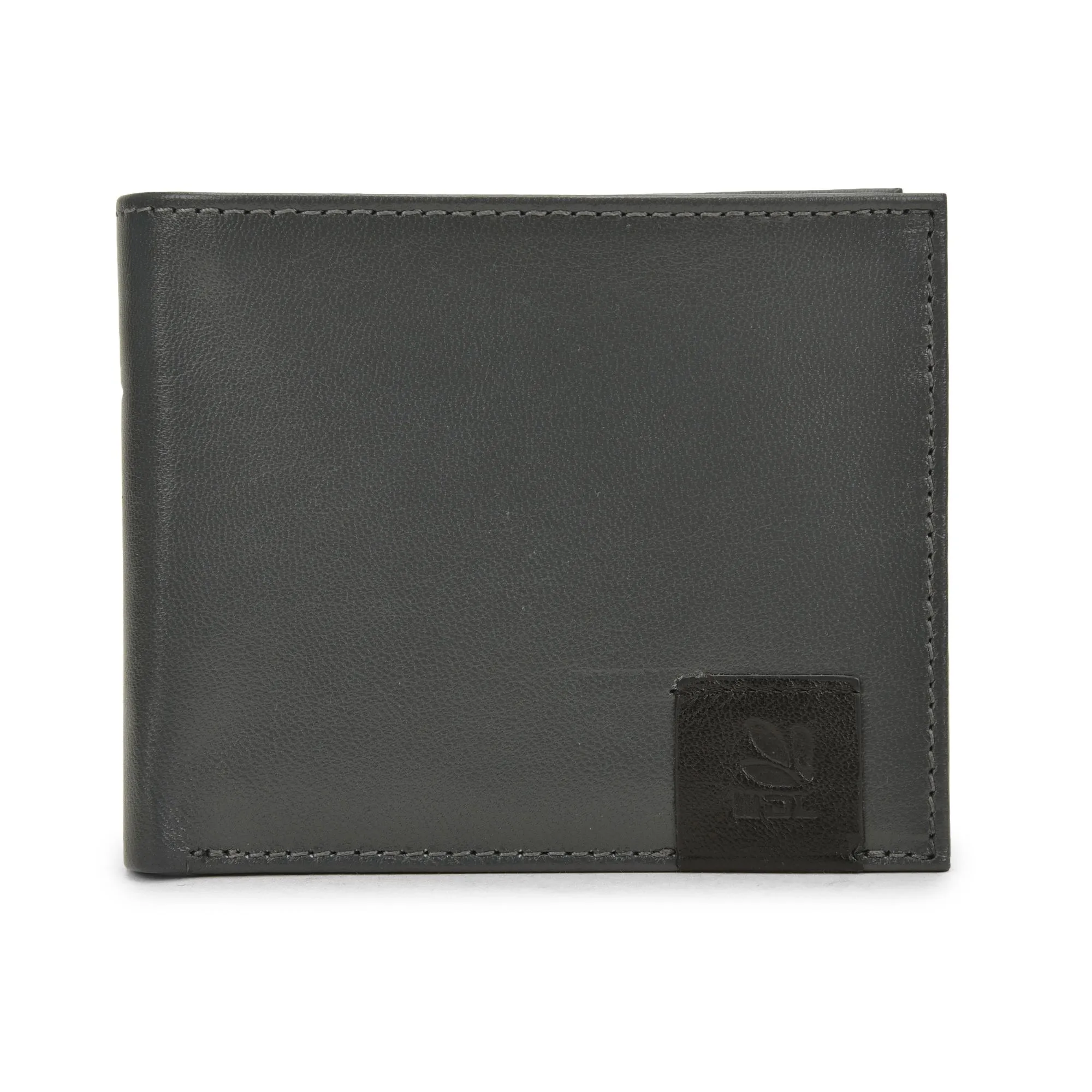 Grey bifold wallet for men - Image 1