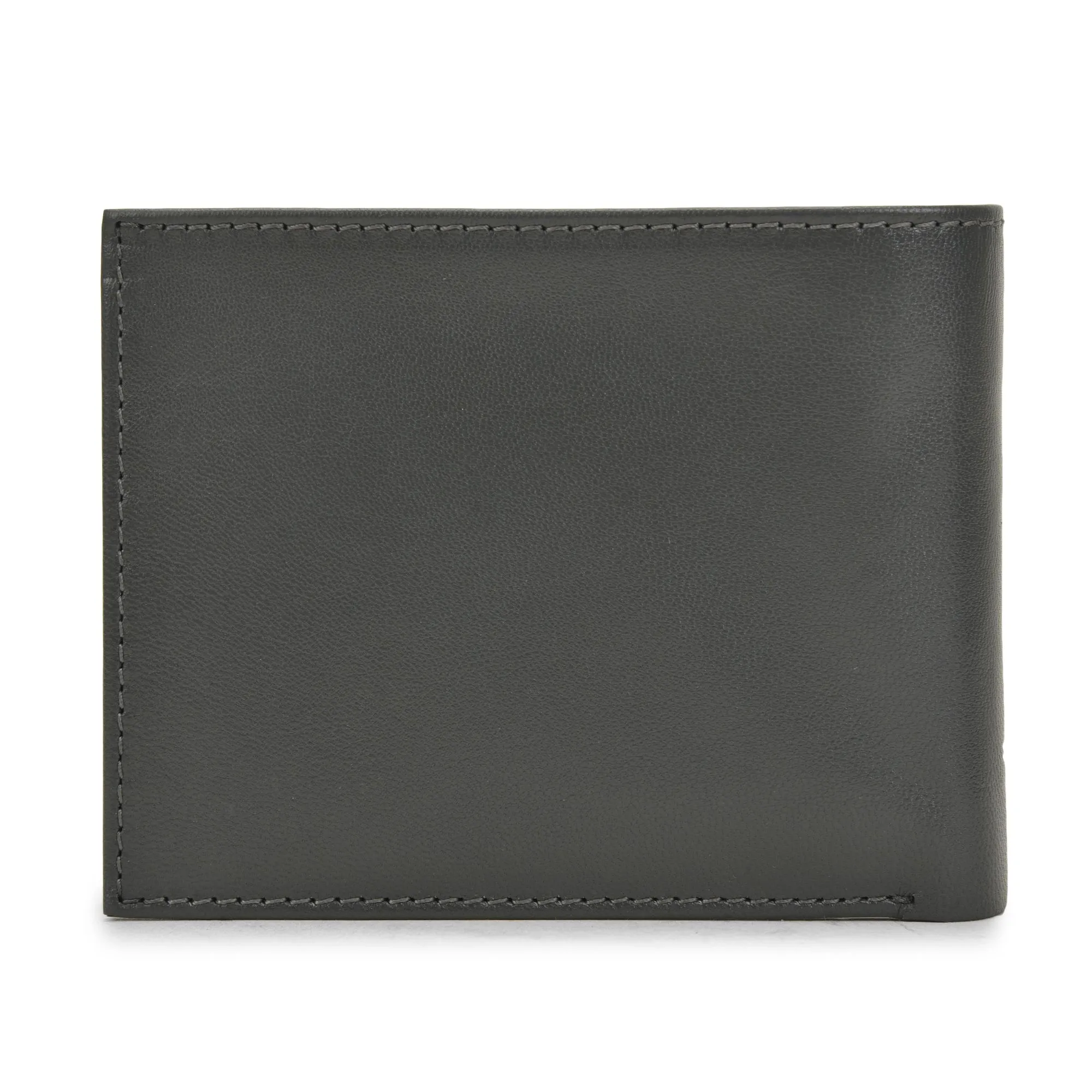 Grey bifold wallet for men - Thumbnail 2