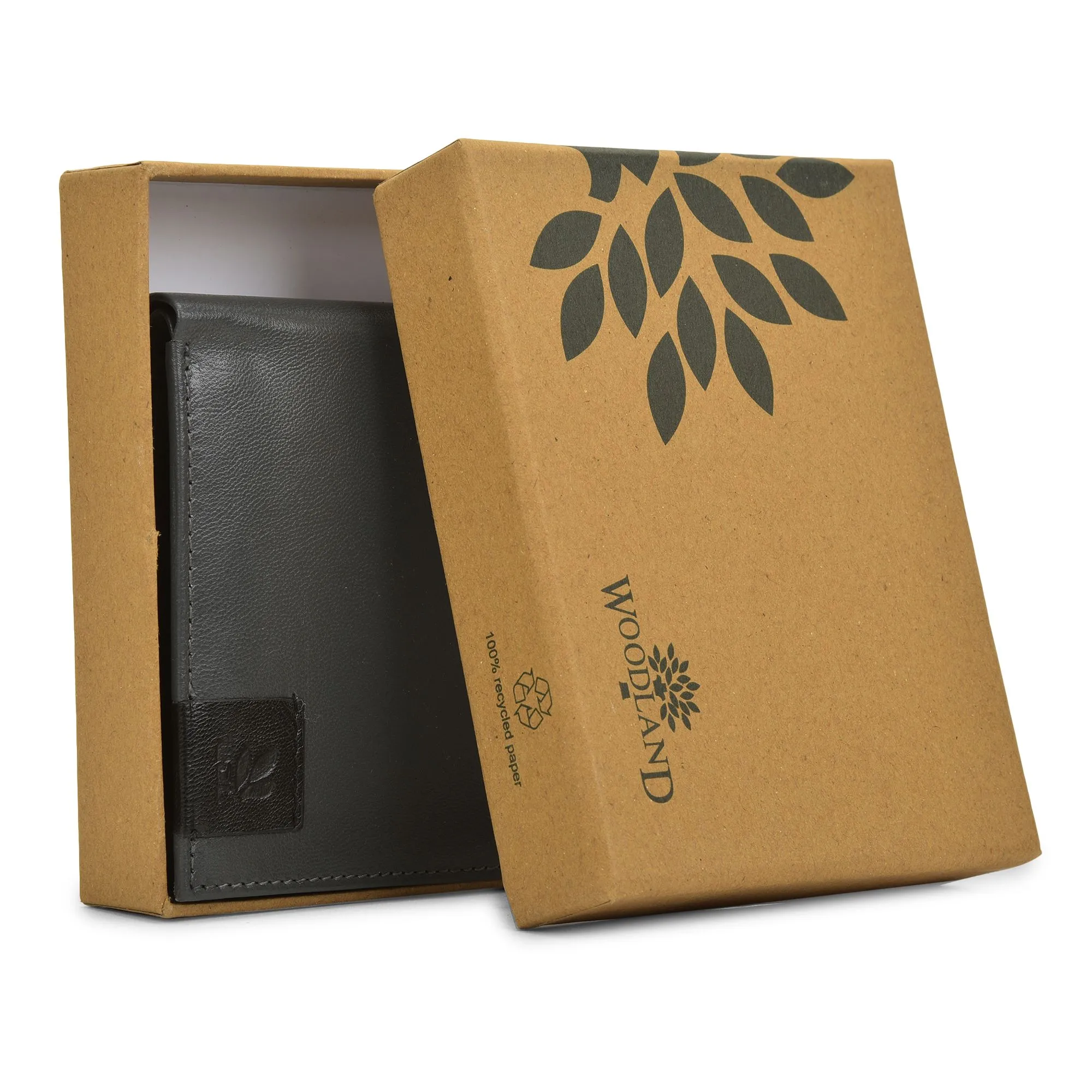 Grey bifold wallet for men - Thumbnail 4